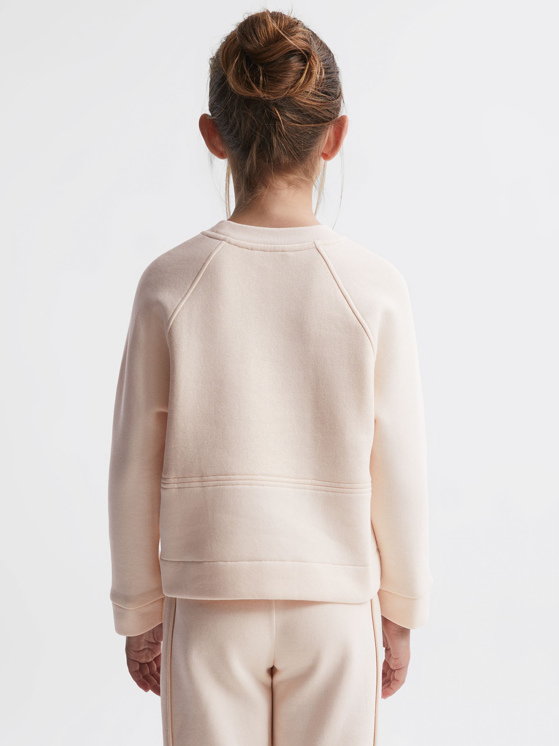 9-14 yrs Sparkle Crew Neck Sweatshirt in Pink - Image 3 of 5