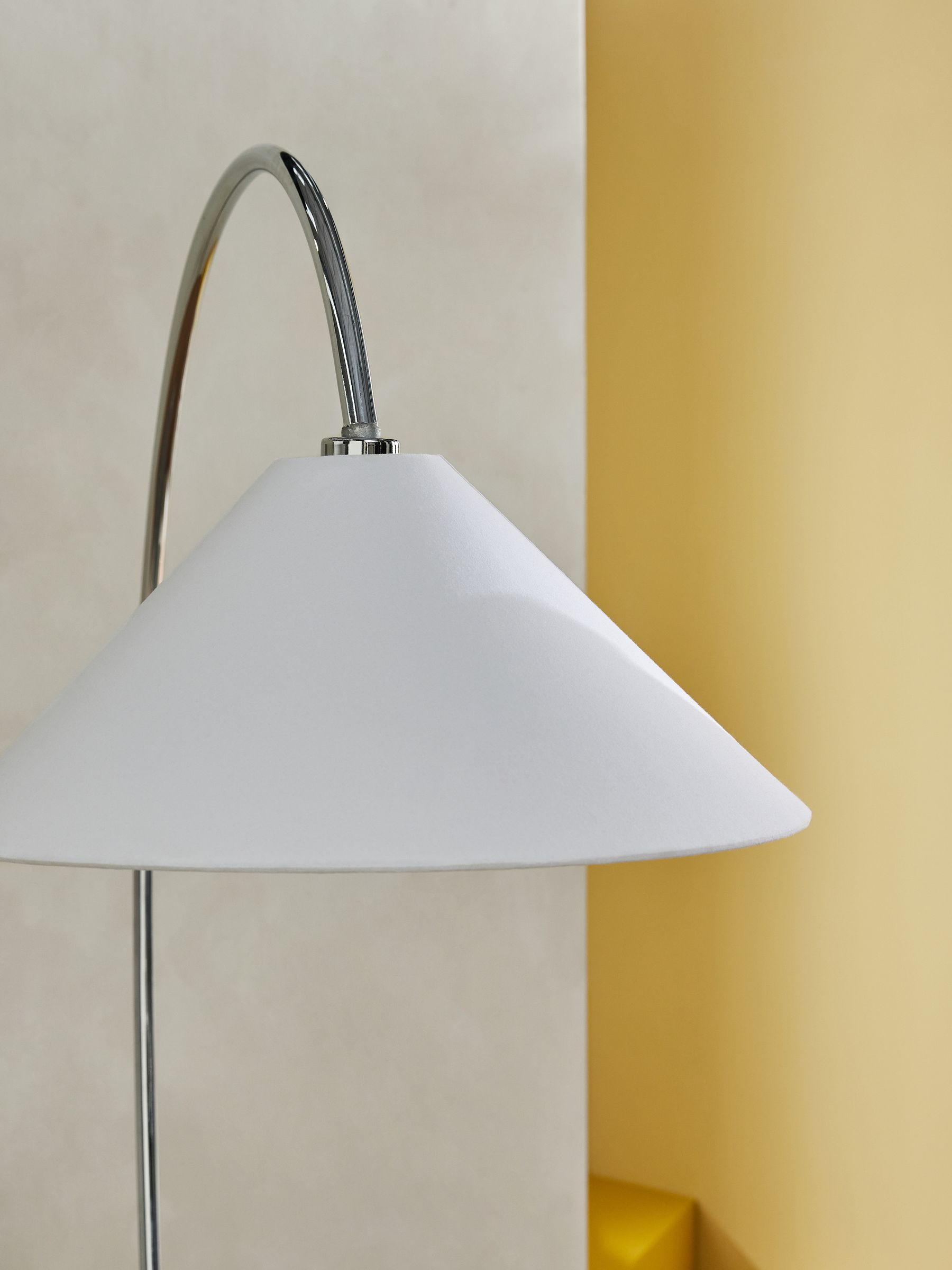 Mason Floor Lamp in Chrome/White Marble - Image 3 of 4