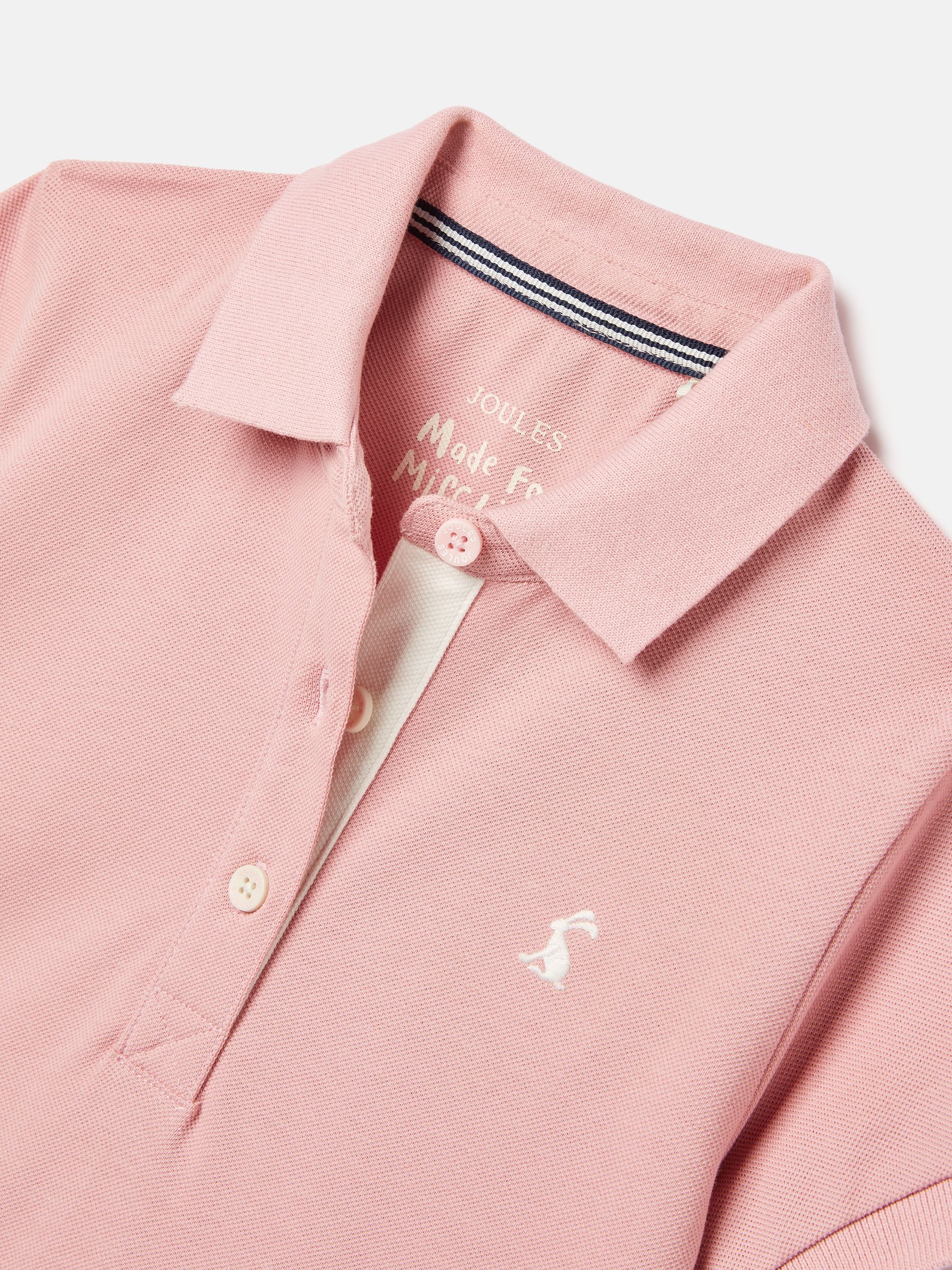 Girls' Orla Pink Polo Shirt Dress - Image 3 of 6