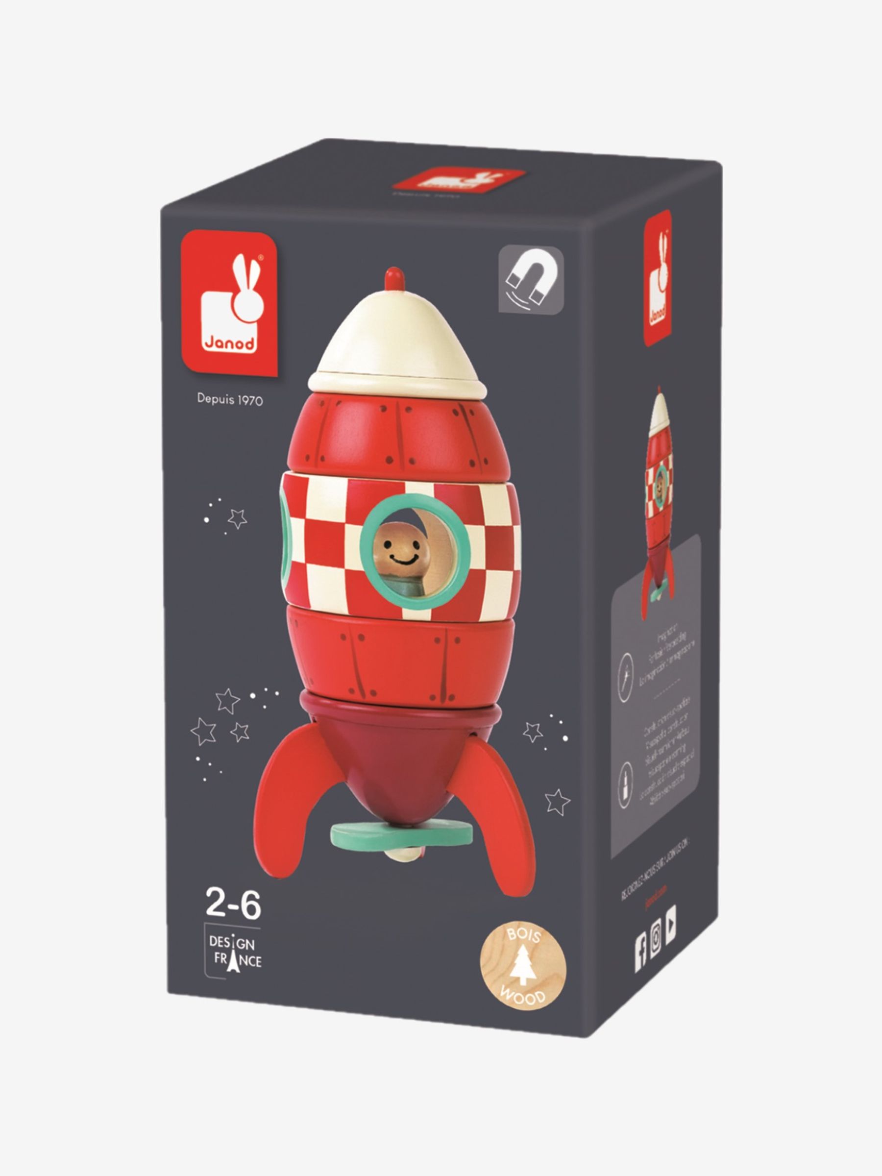 Janod Small Magnetic Rocket - Image 4 of 4
