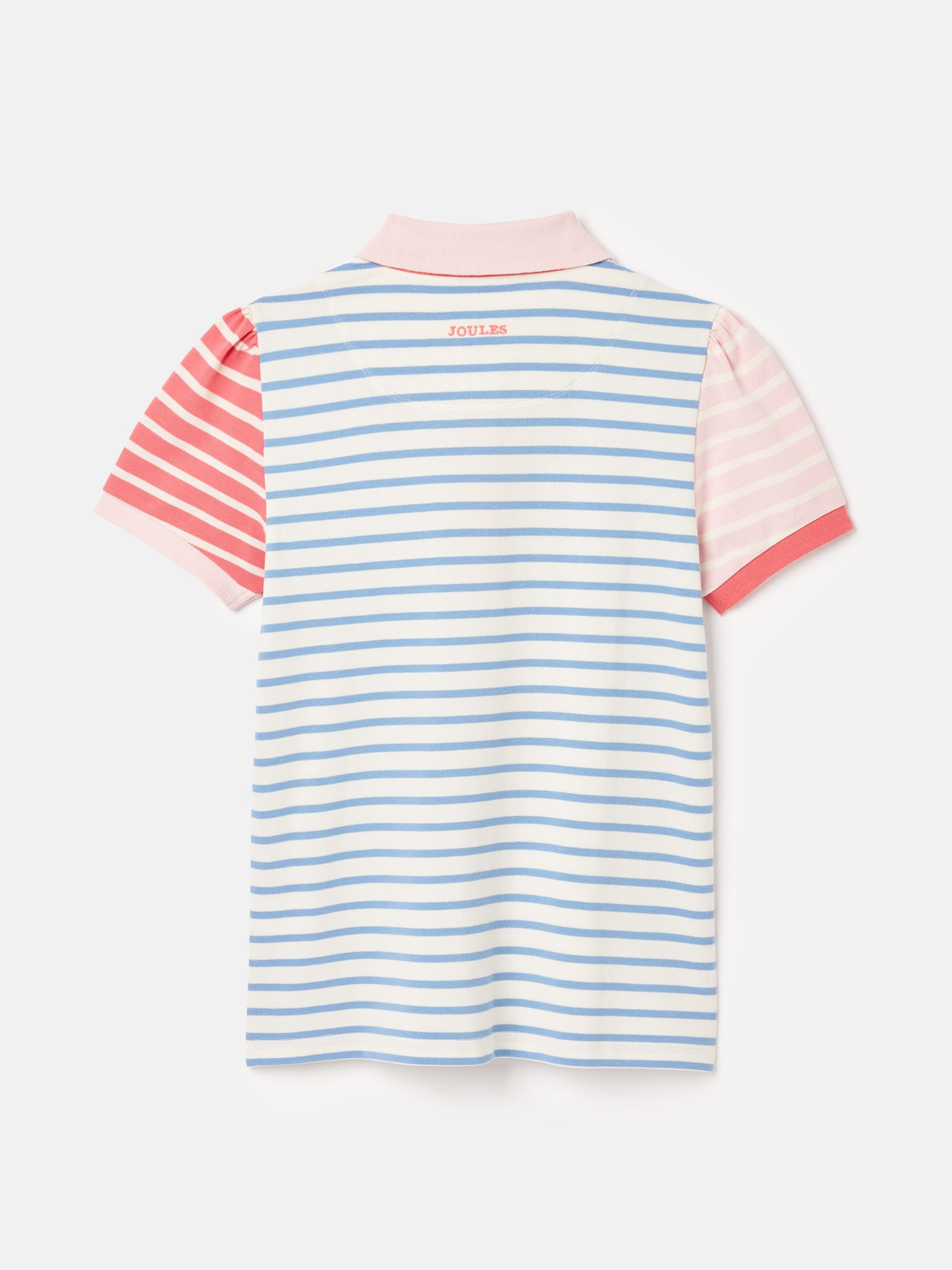 Girls' Morgan Blue Pique Cotton Polo Shirt - Image 2 of 6