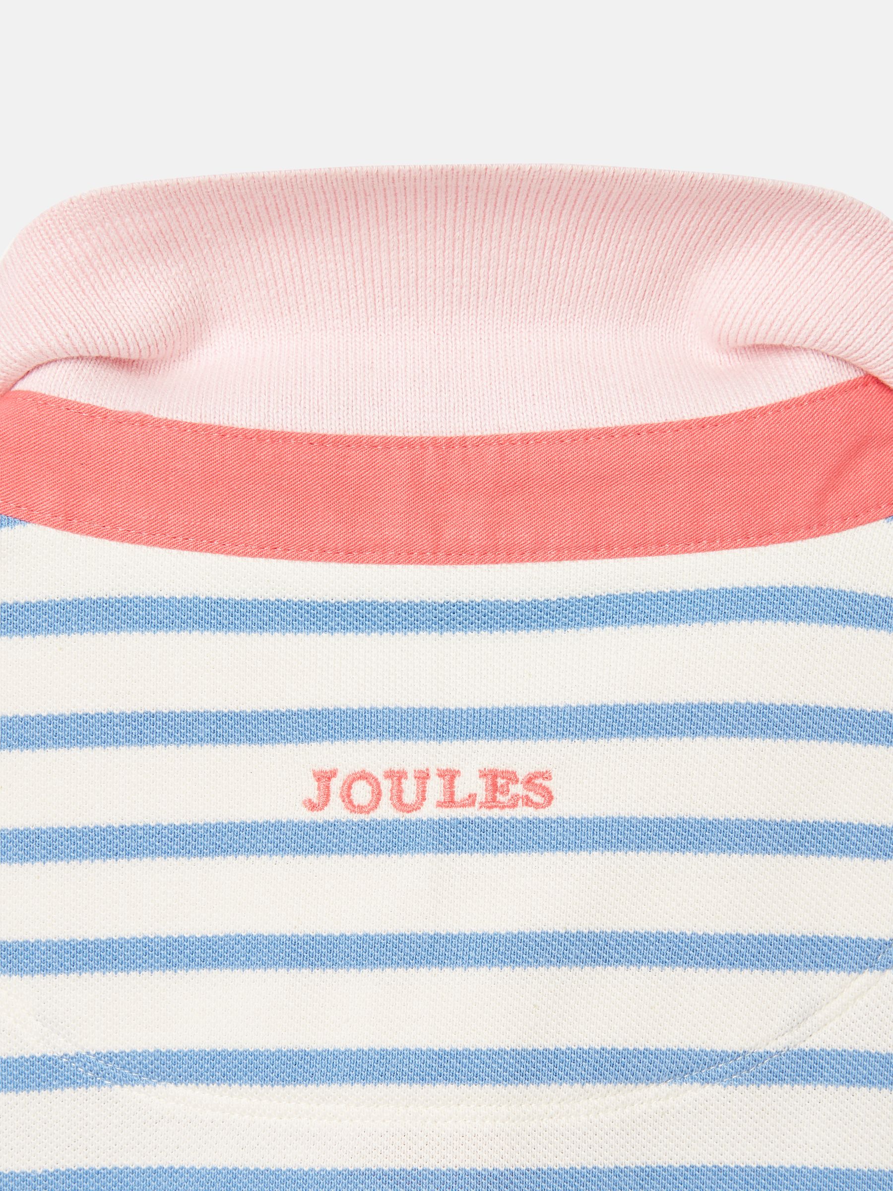 Girls' Morgan Blue Pique Cotton Polo Shirt - Image 6 of 6