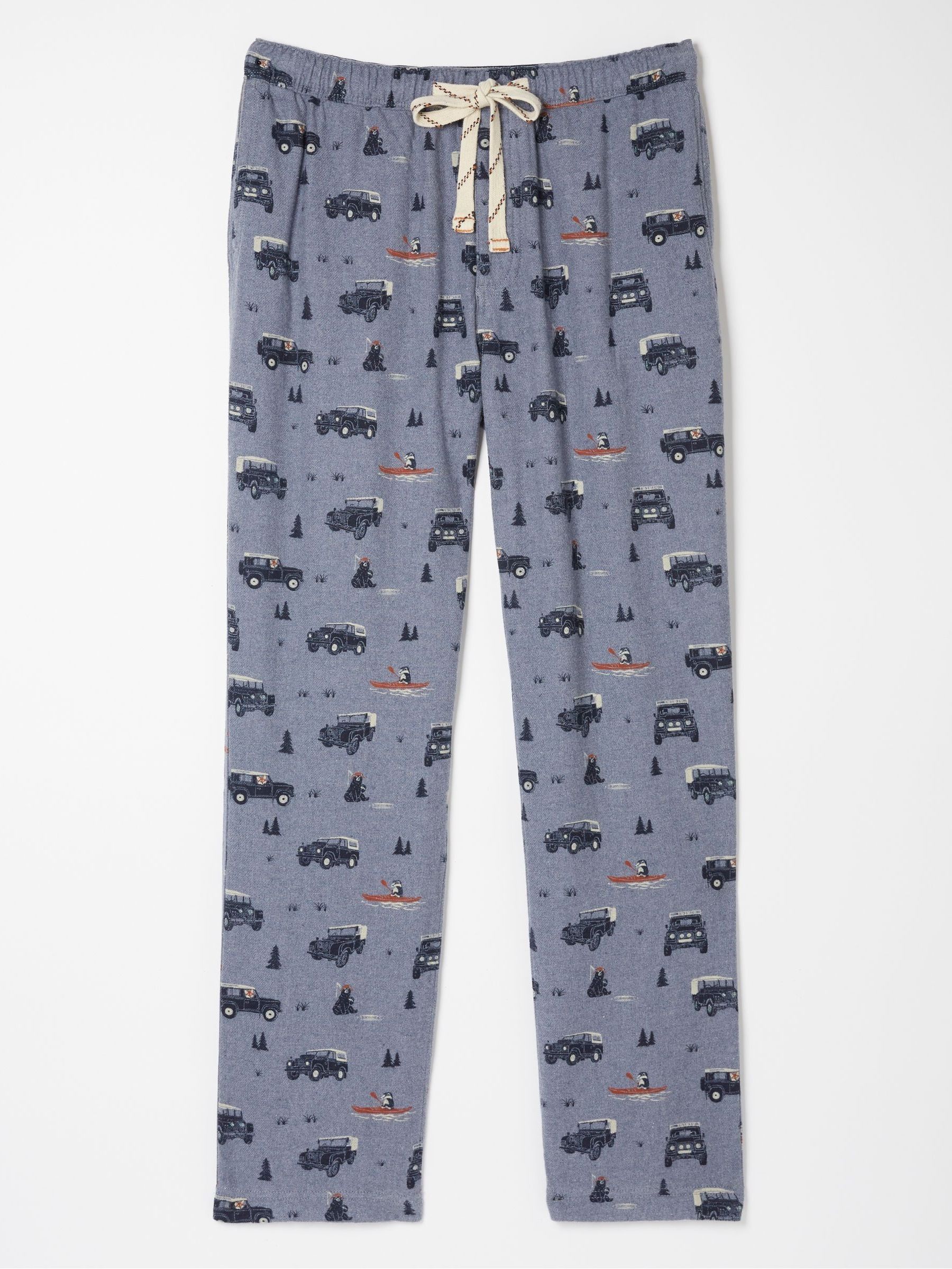 Blue Landrover Print Pyjama Bottoms | FatFace