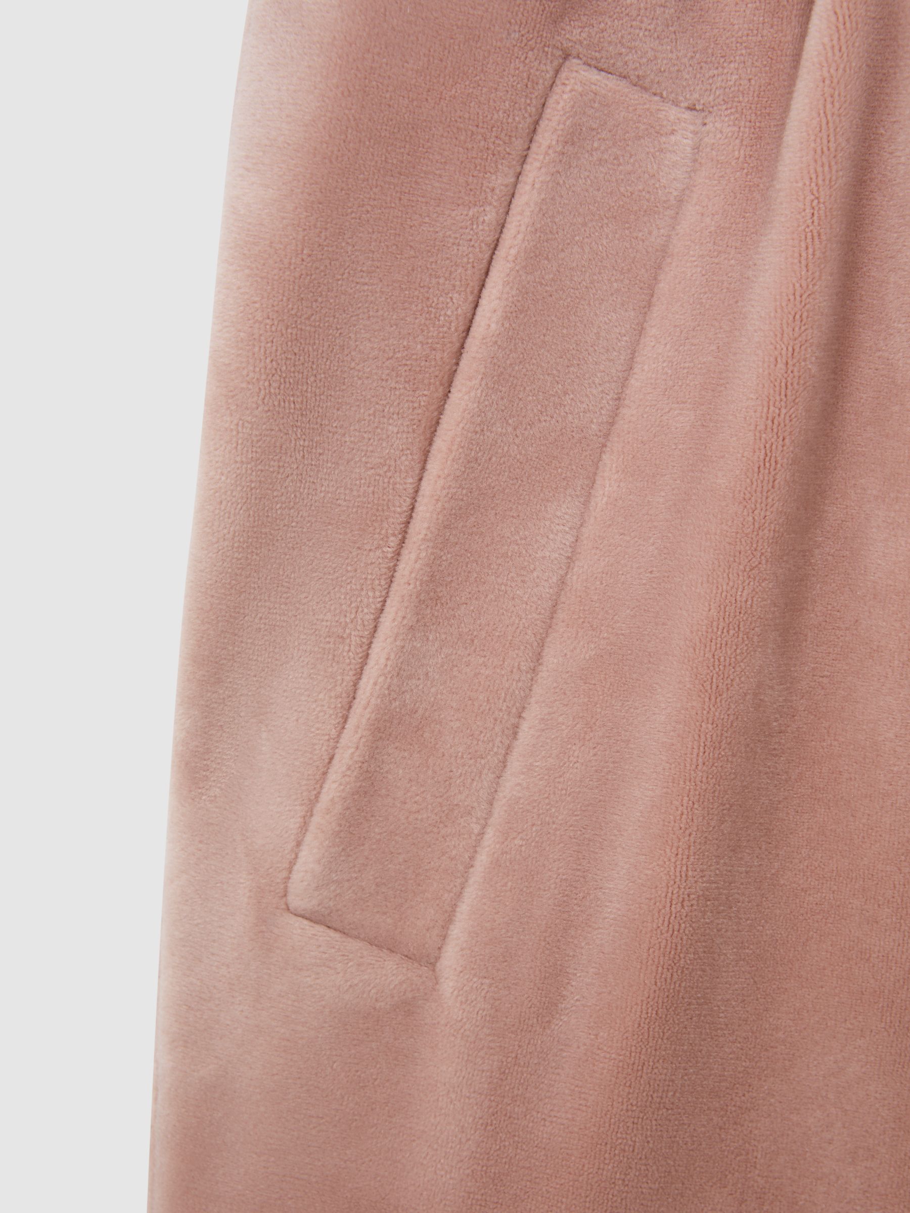 4-9 yrs Velour Drawstring Joggers in Pink - Image 6 of 6