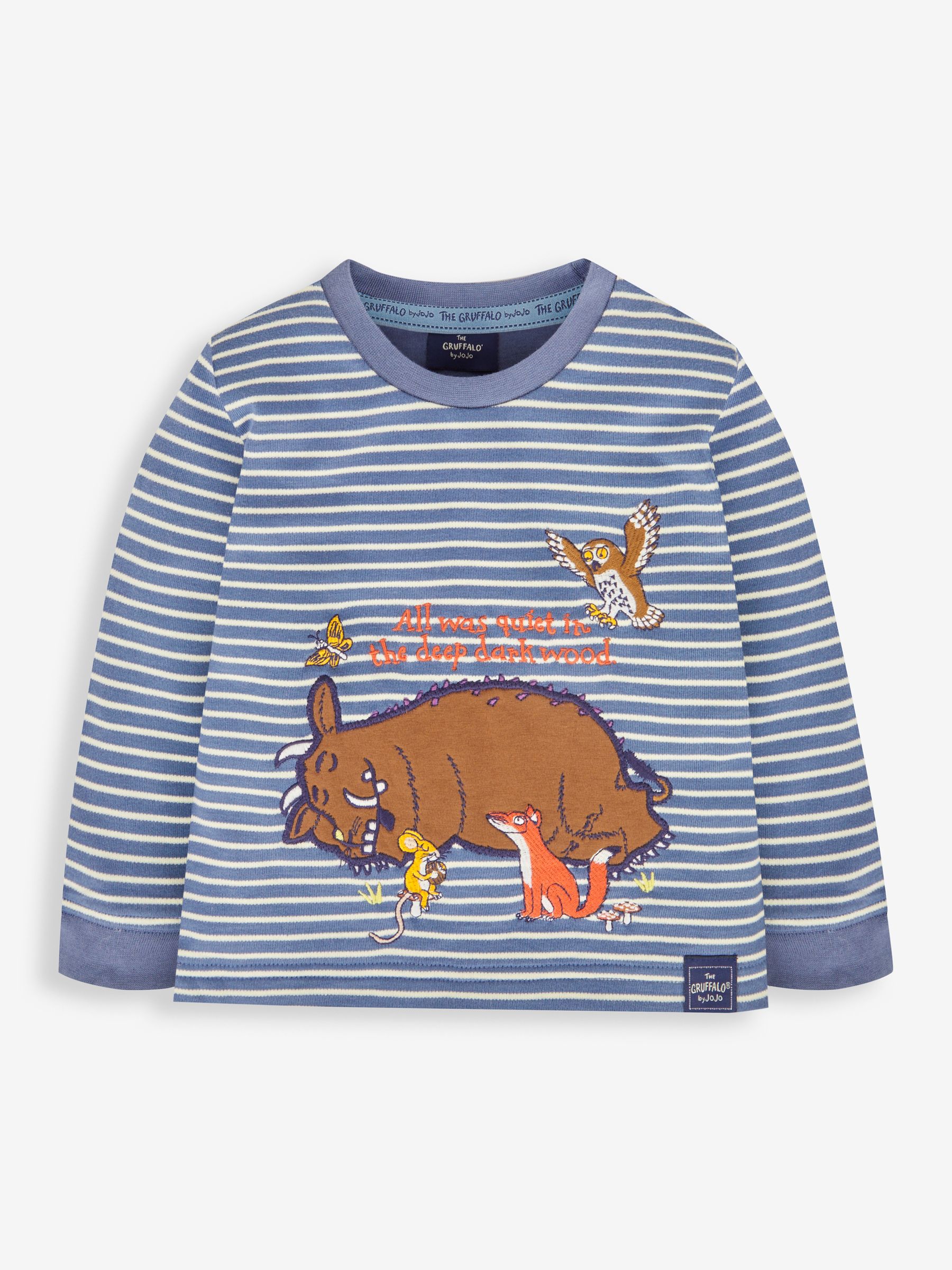 Indigo Blue The Gruffalo Striped Cotton Pyjamas - Image 2 of 5