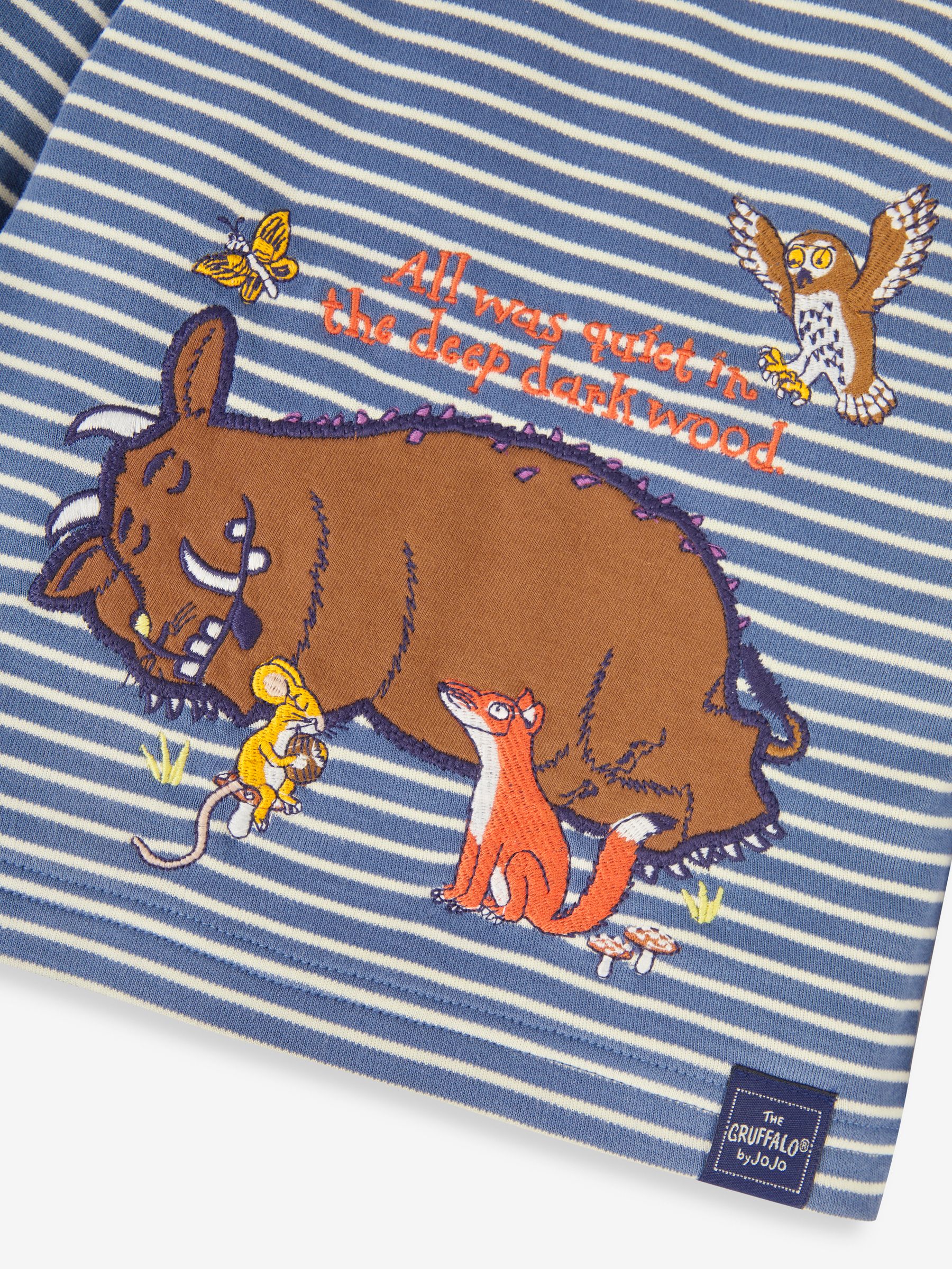 Indigo Blue The Gruffalo Striped Cotton Pyjamas - Image 4 of 5