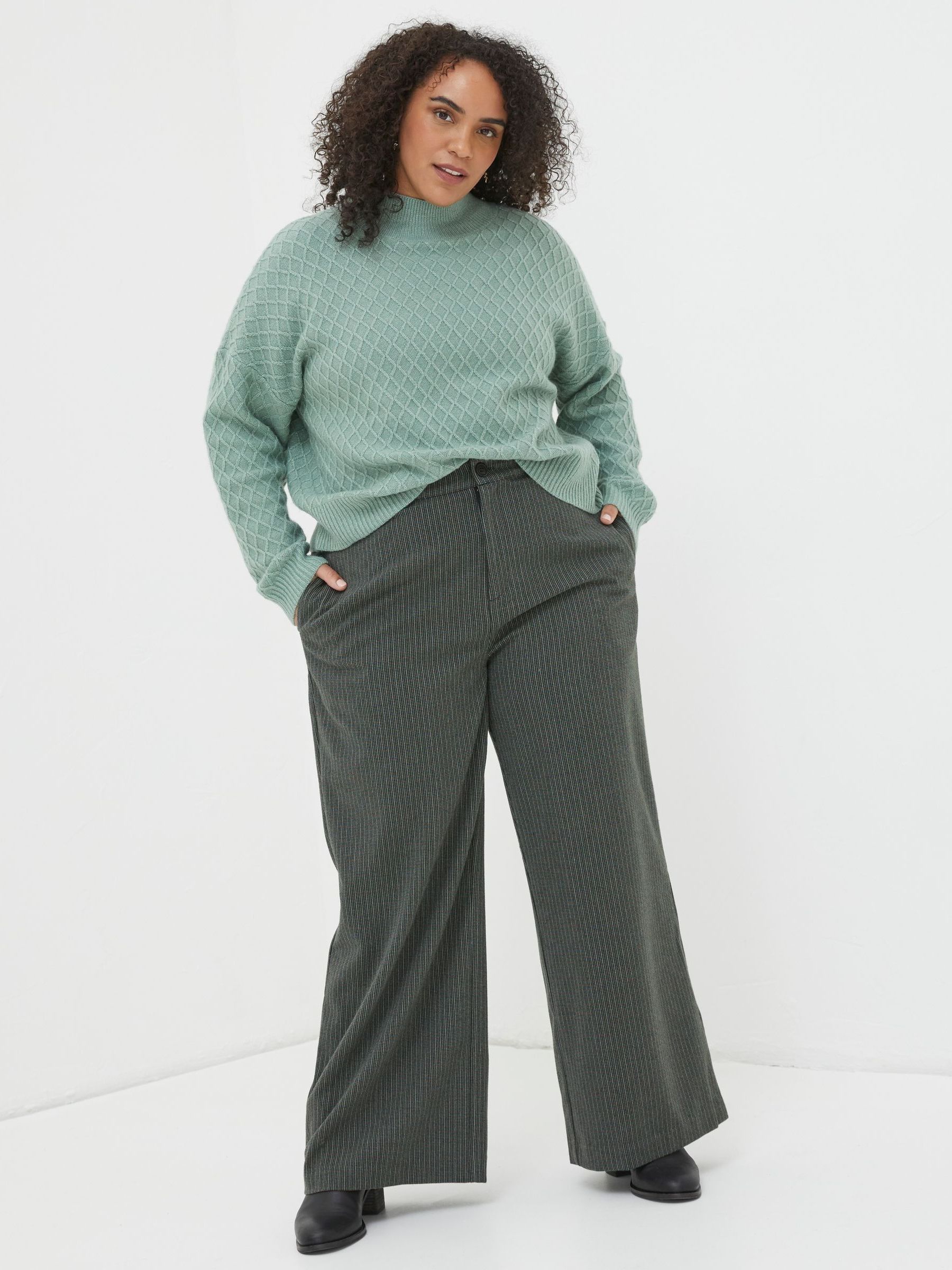 Grey Presley Mini Check Trousers - Image 3 of 6