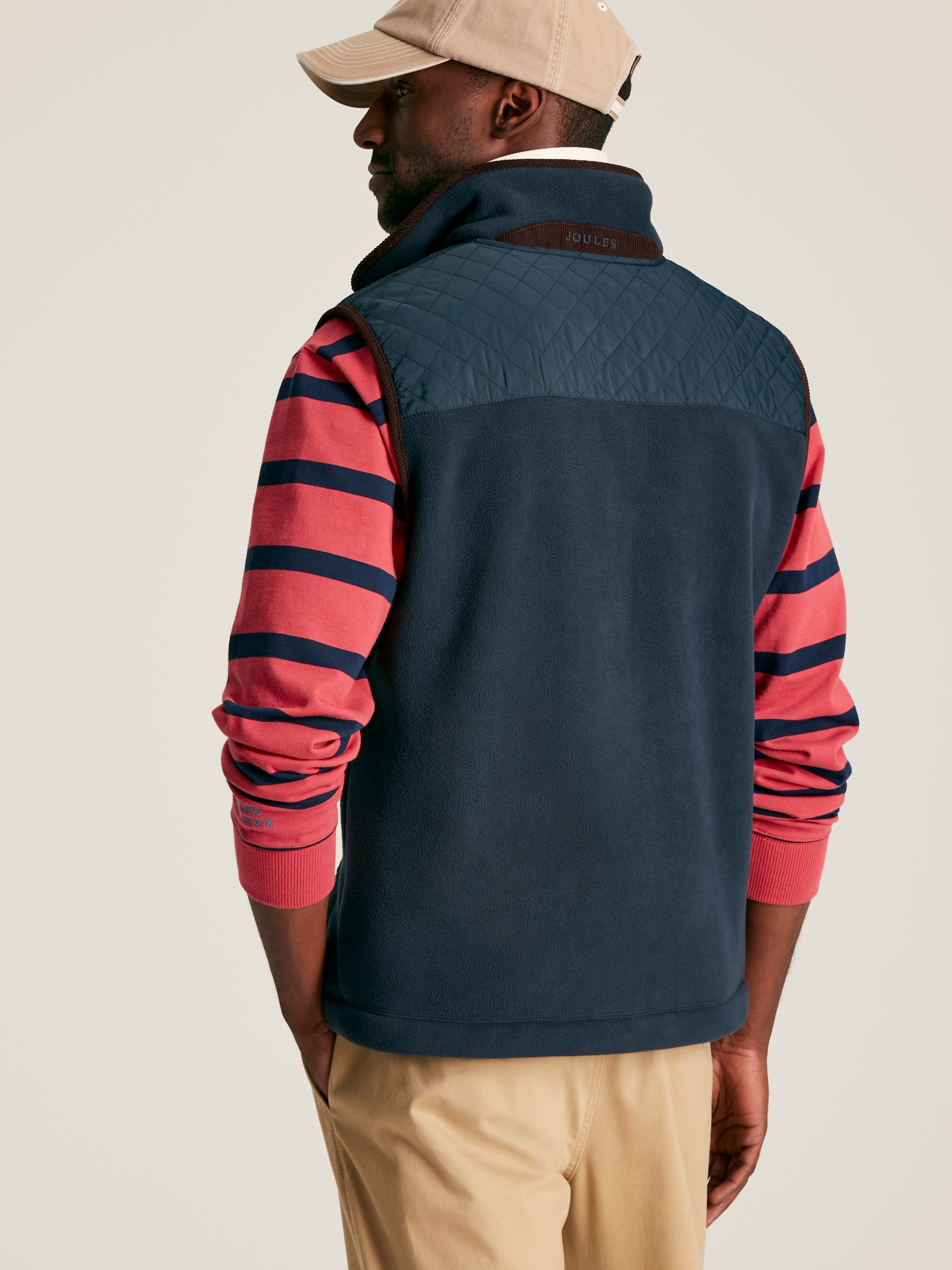 Greenfield Navy Blue Full Zip Fleece Gilet - Image 2 of 7