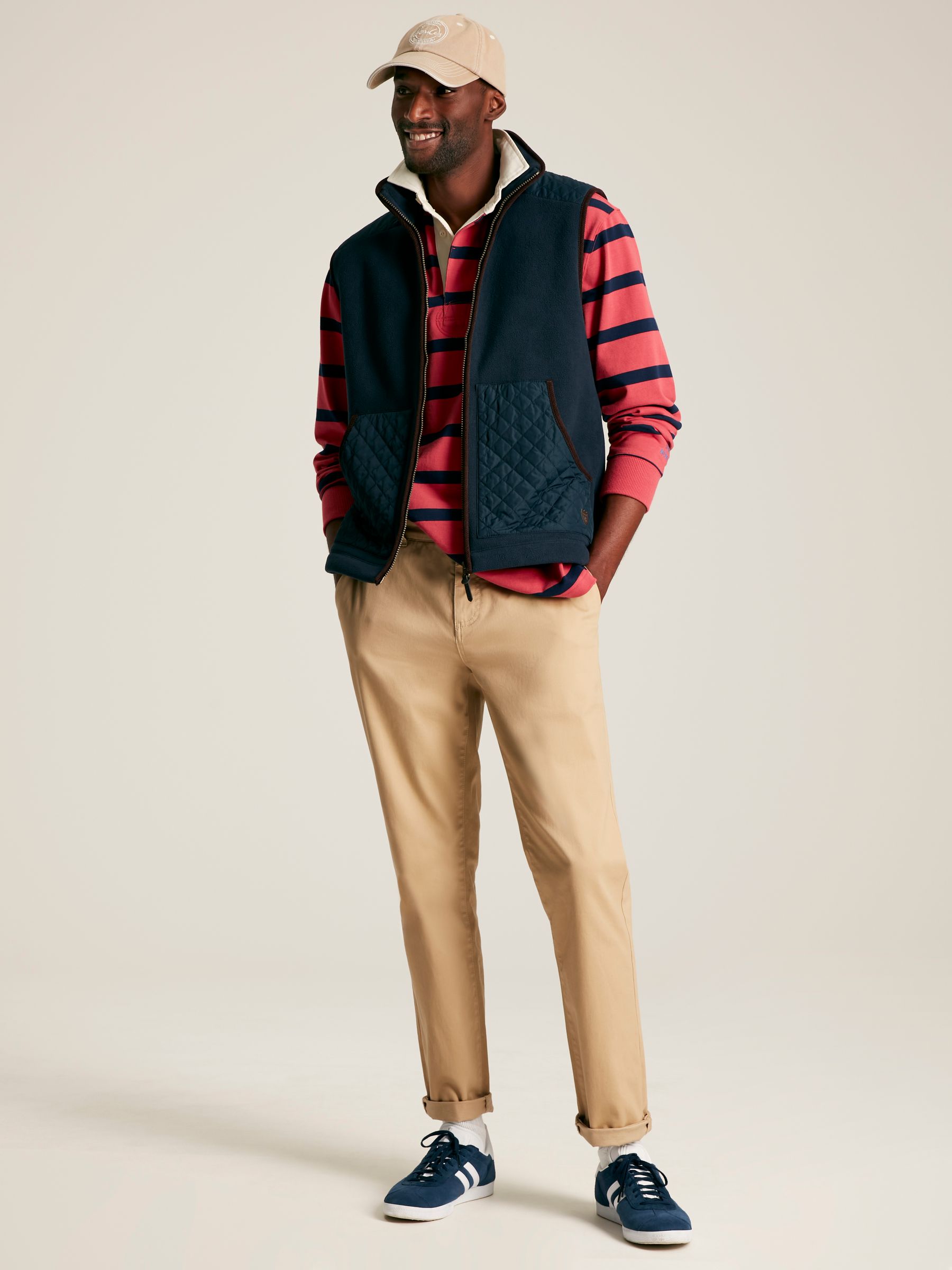 Greenfield Navy Blue Full Zip Fleece Gilet - Image 3 of 7