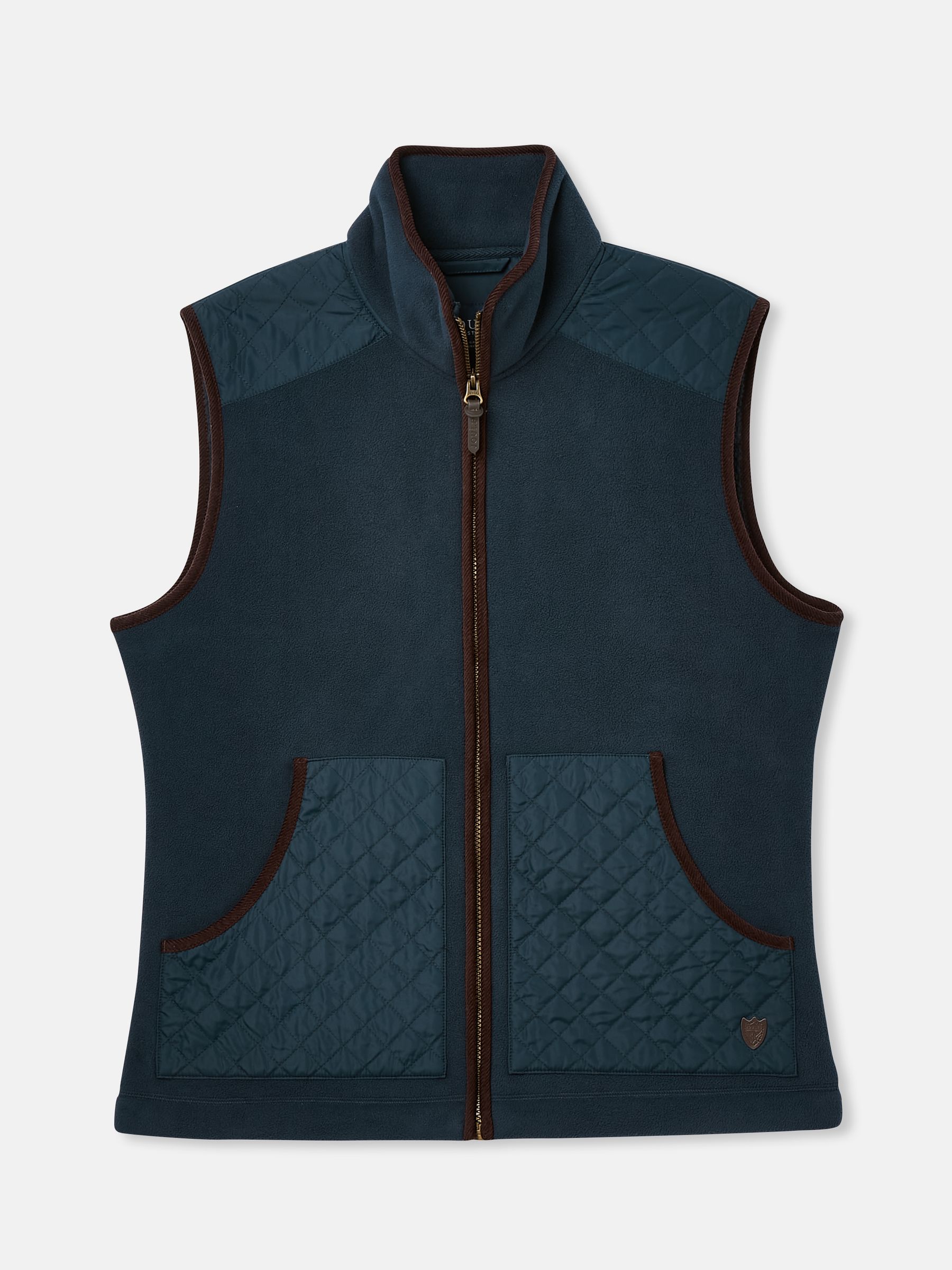Greenfield Navy Blue Full Zip Fleece Gilet - Image 7 of 7