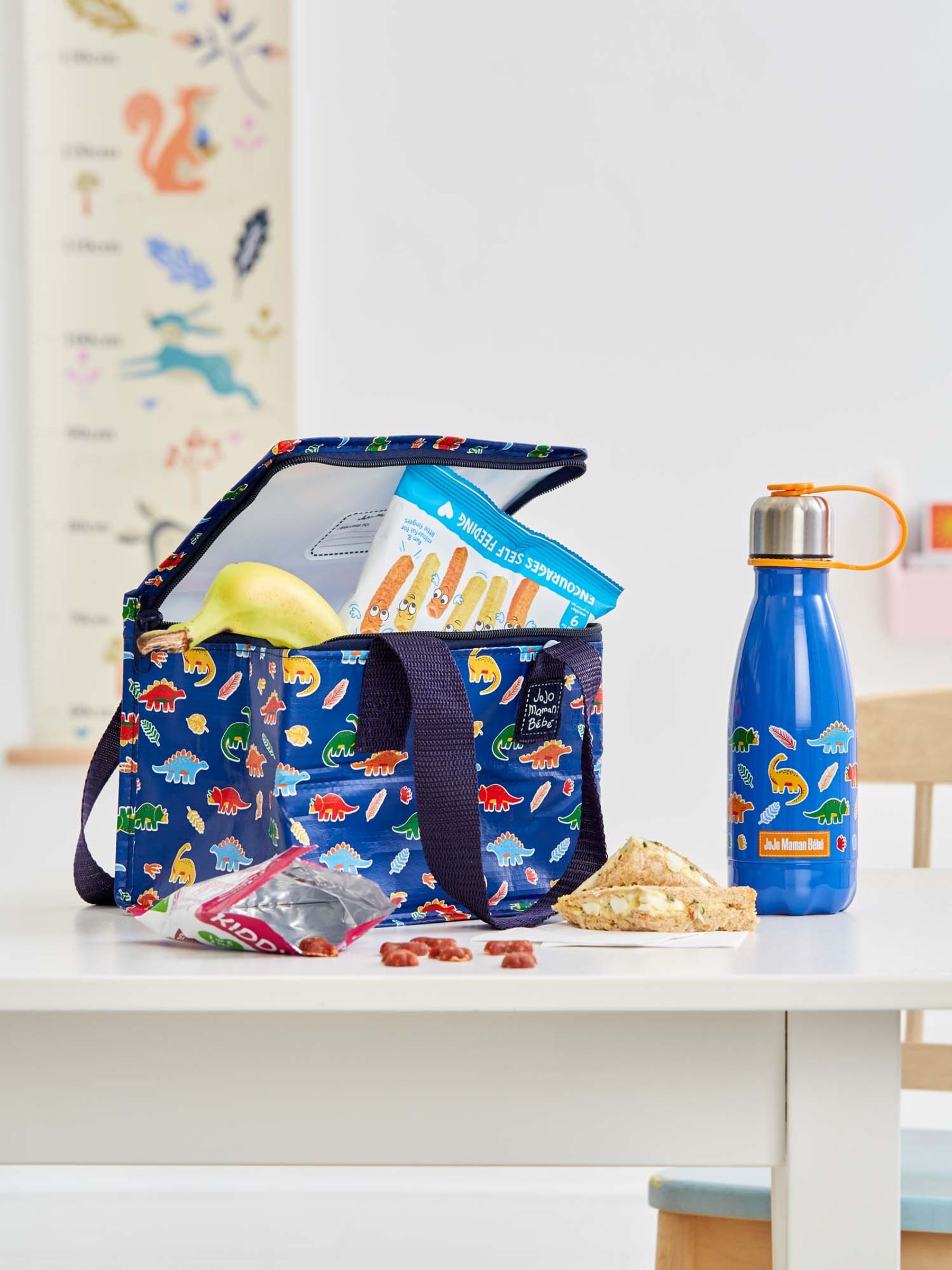 Blue Dino Insulated Food & Bottle Bag - Image 1 of 3