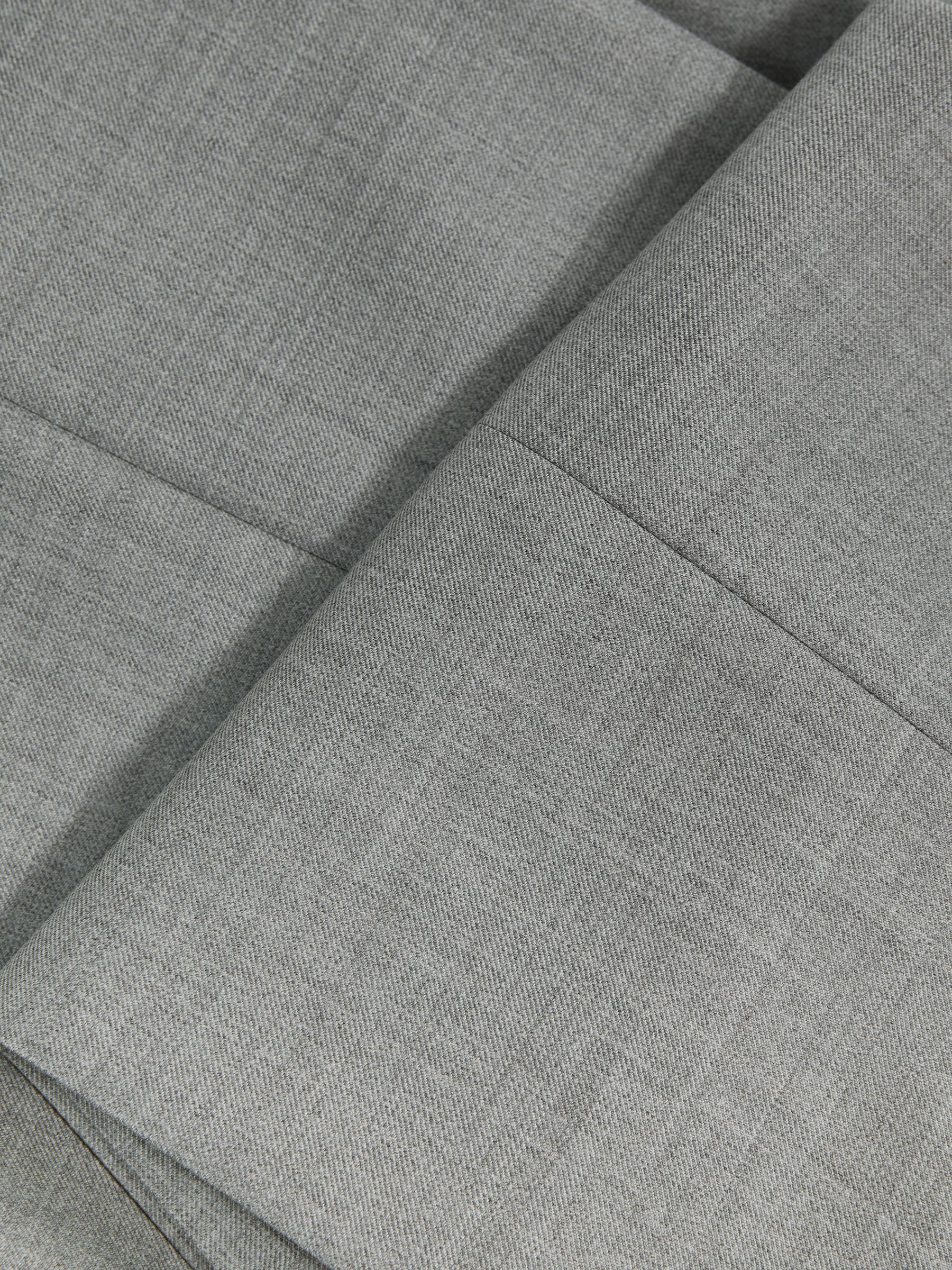 Atelier Wool Cashmere Blend Slim Fit Trousers in Grey Melange - Image 6 of 6