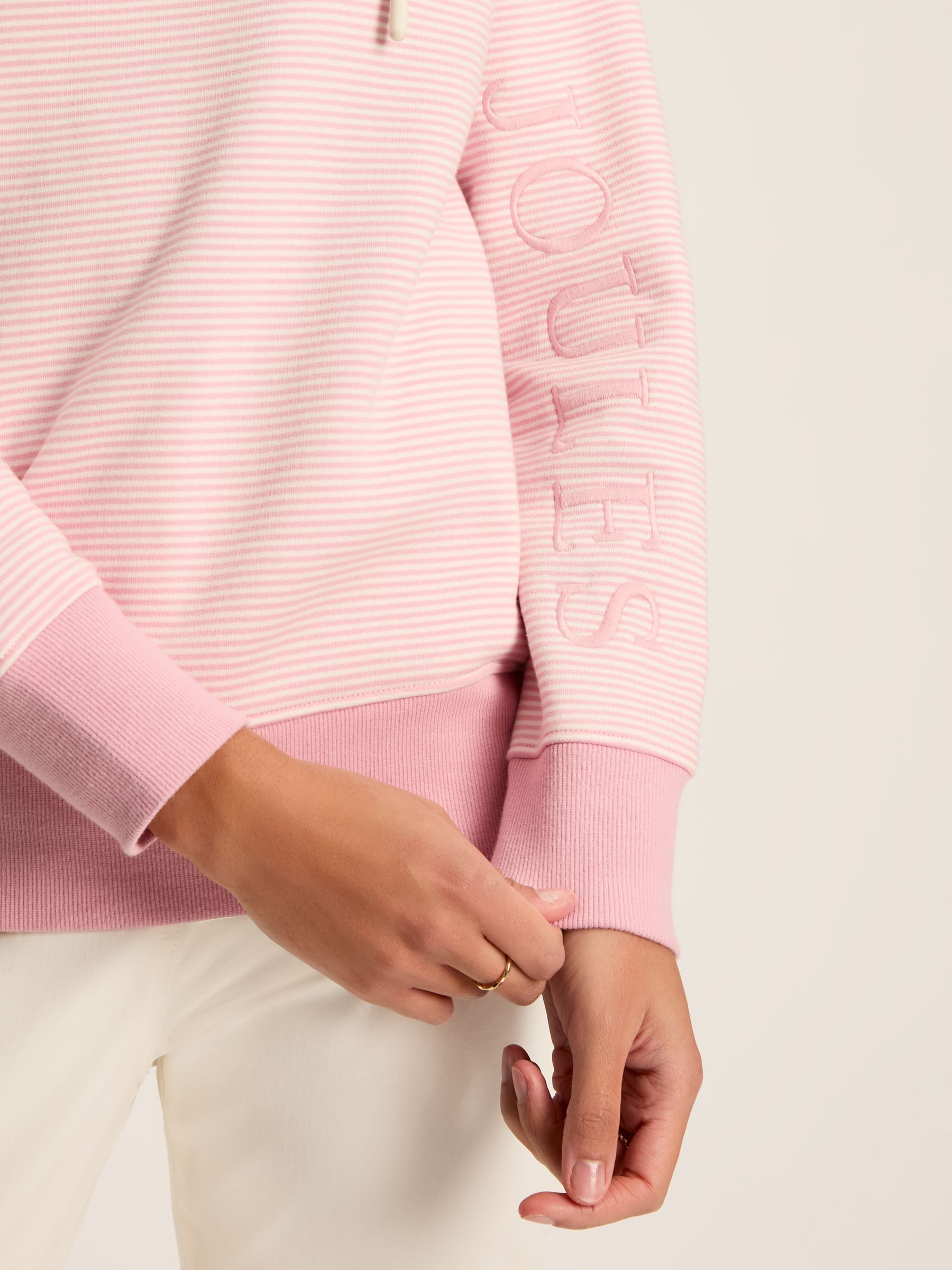 Rushton Pink Cowl Neck Hoodie - Image 4 of 8