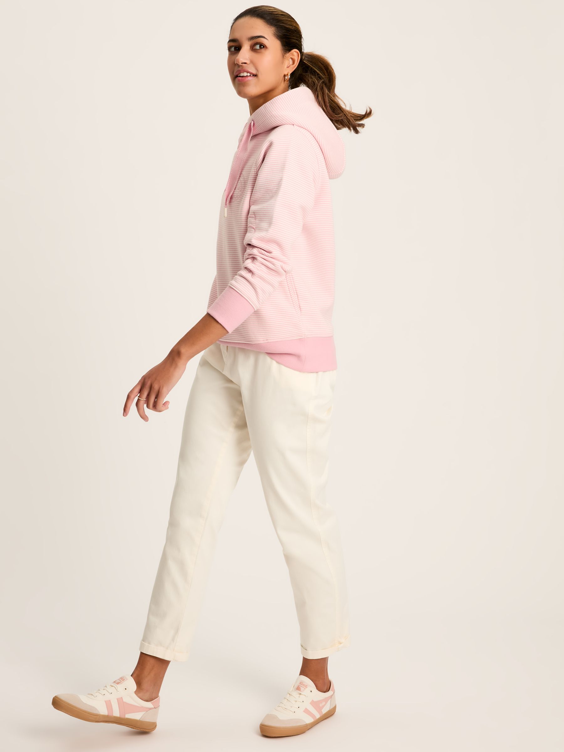 Rushton Pink Cowl Neck Hoodie - Image 7 of 8
