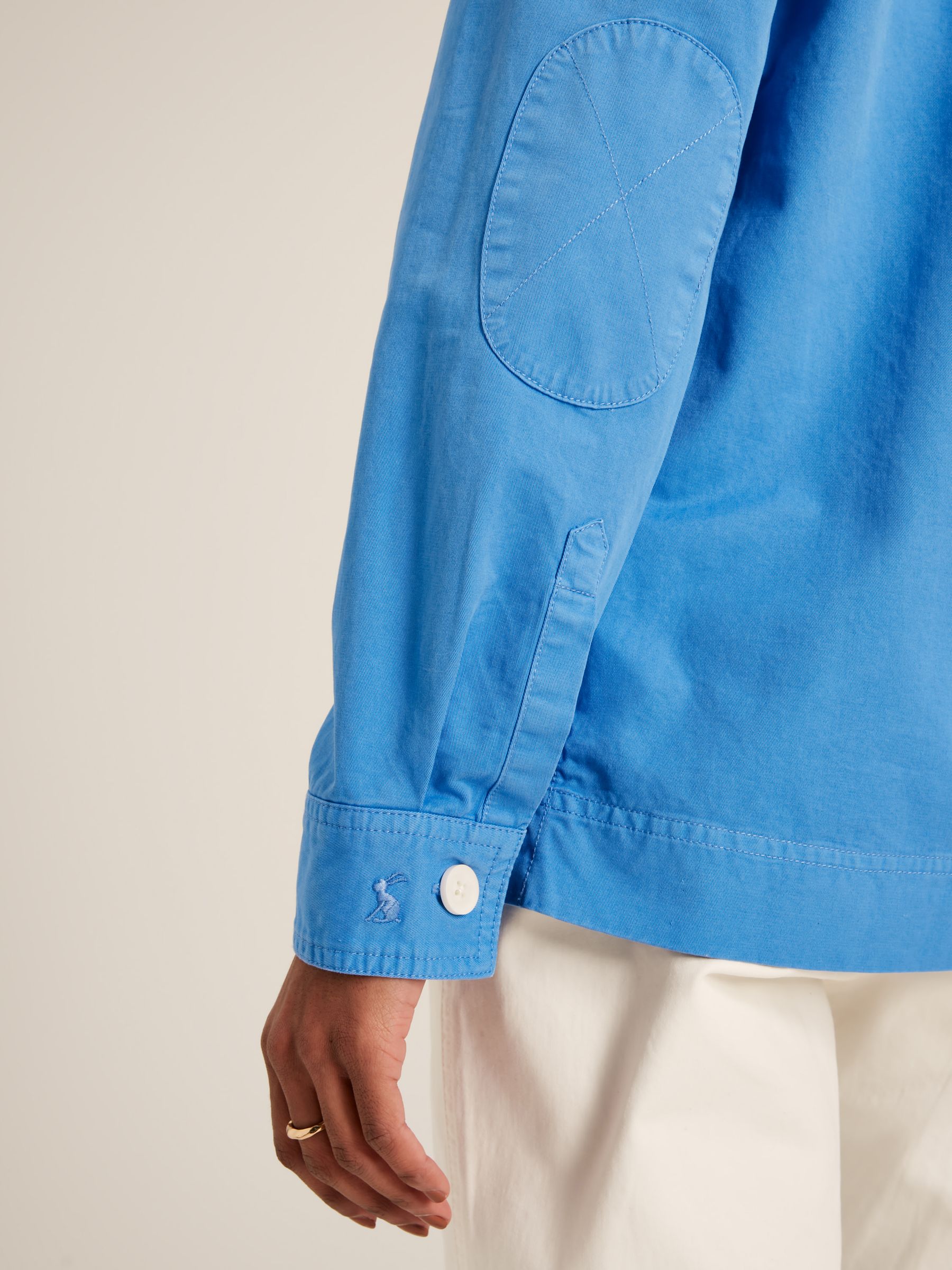 Brinley Blue Cotton Deck Shirt - Image 4 of 6