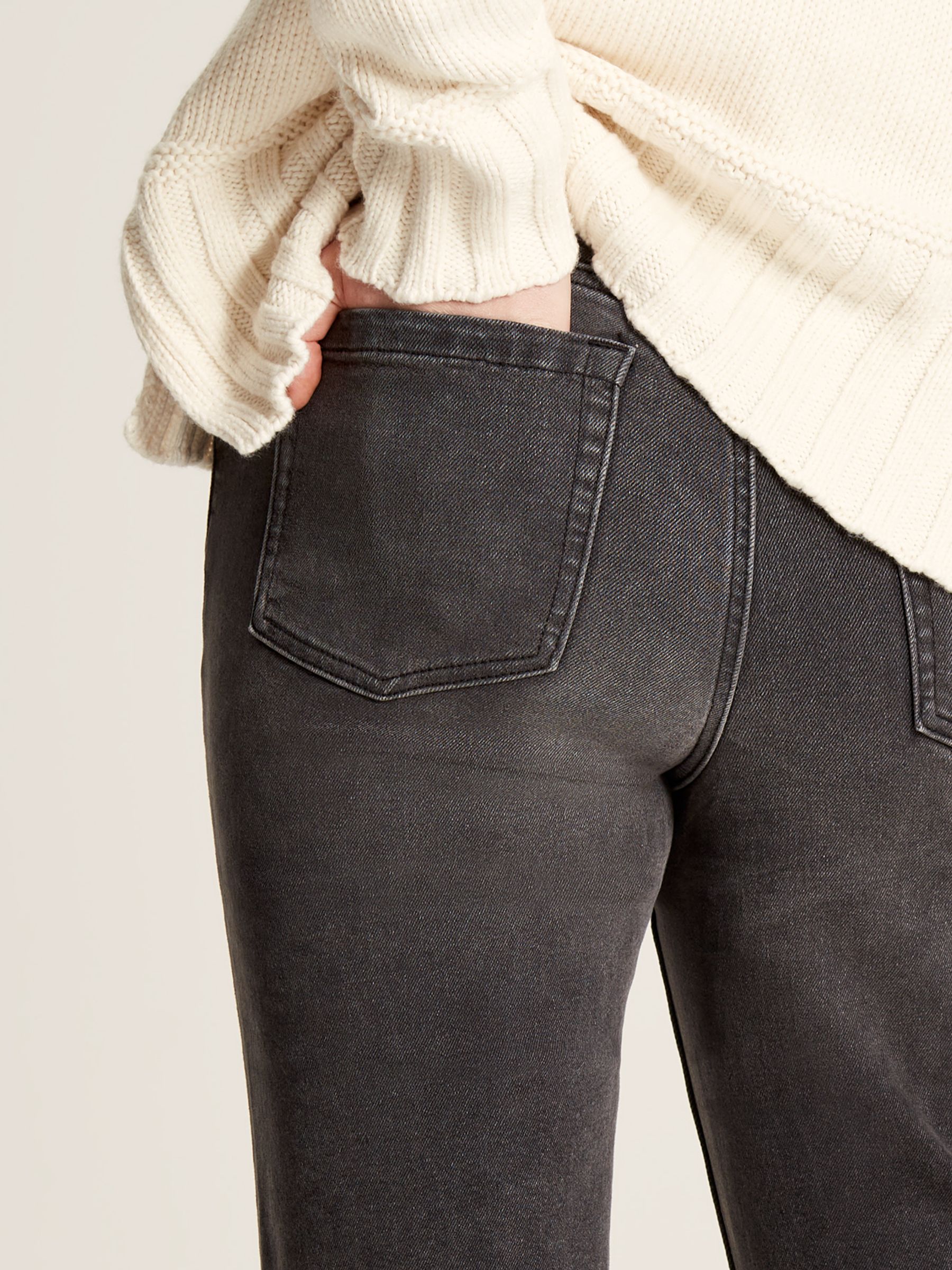 Black Slim Straight Jeans - Image 5 of 6