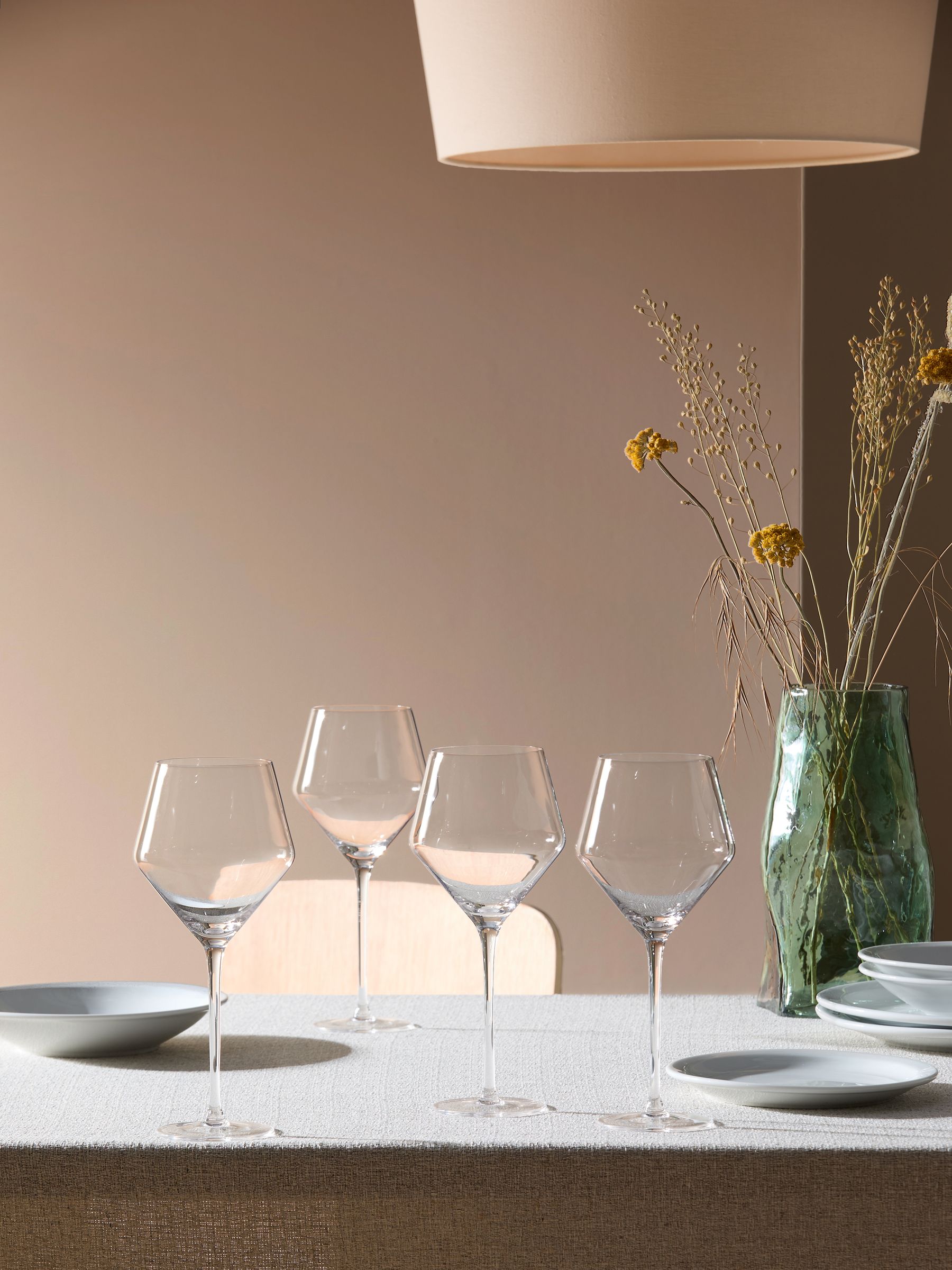 Velma Crystal Tapered Wine Glasses in Clear - Image 1 of 1