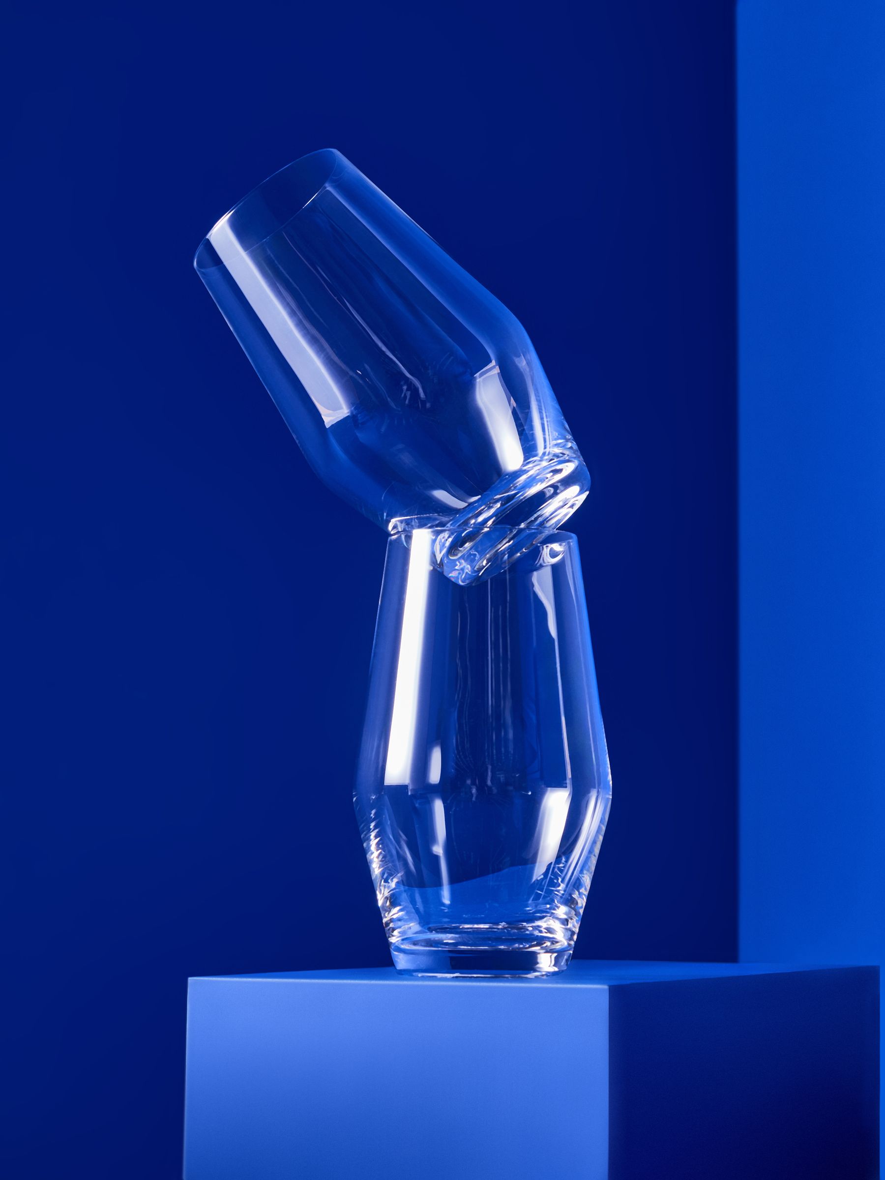 Velma Crystal Tumbler Glasses in Clear - Image 2 of 4