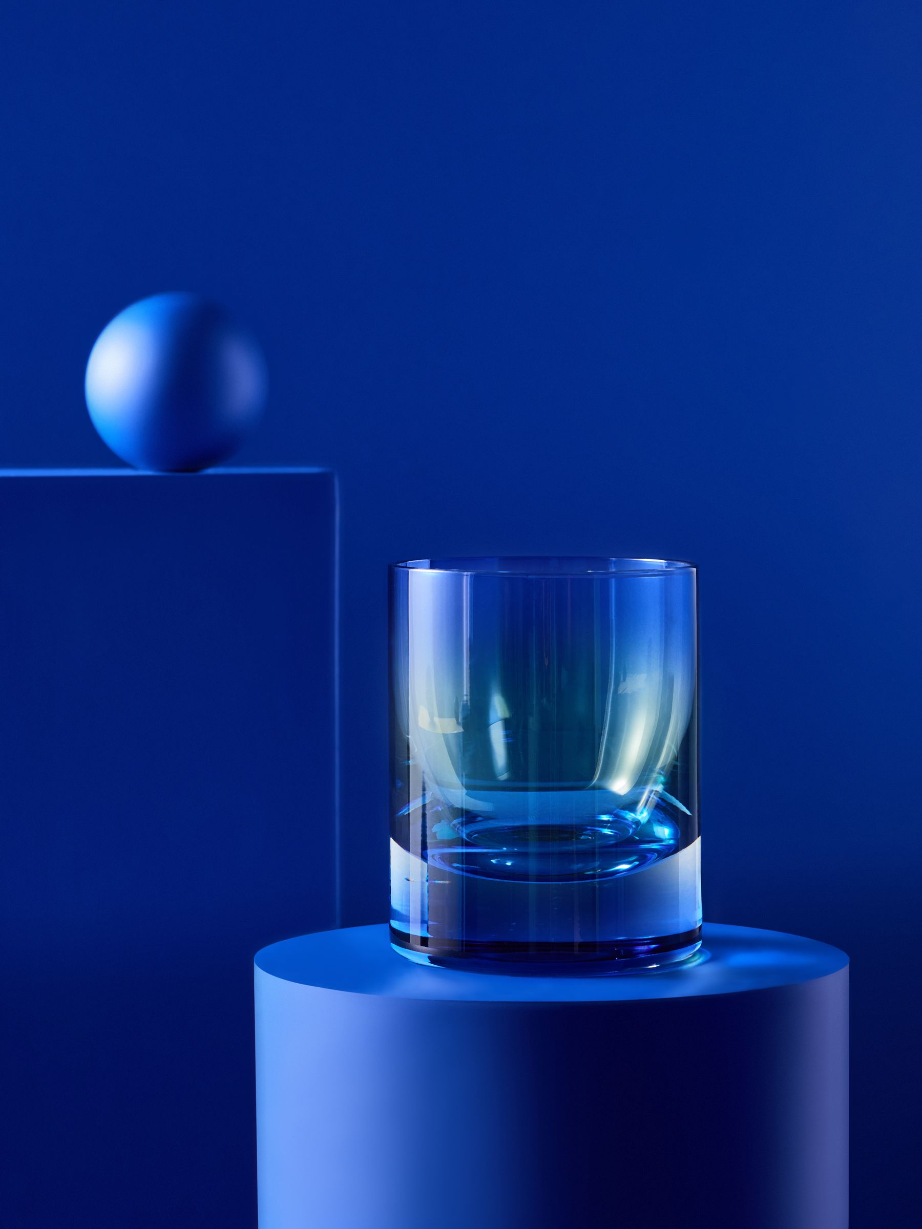 Juno Tumbler Glasses in Blue & Green - Image 2 of 4
