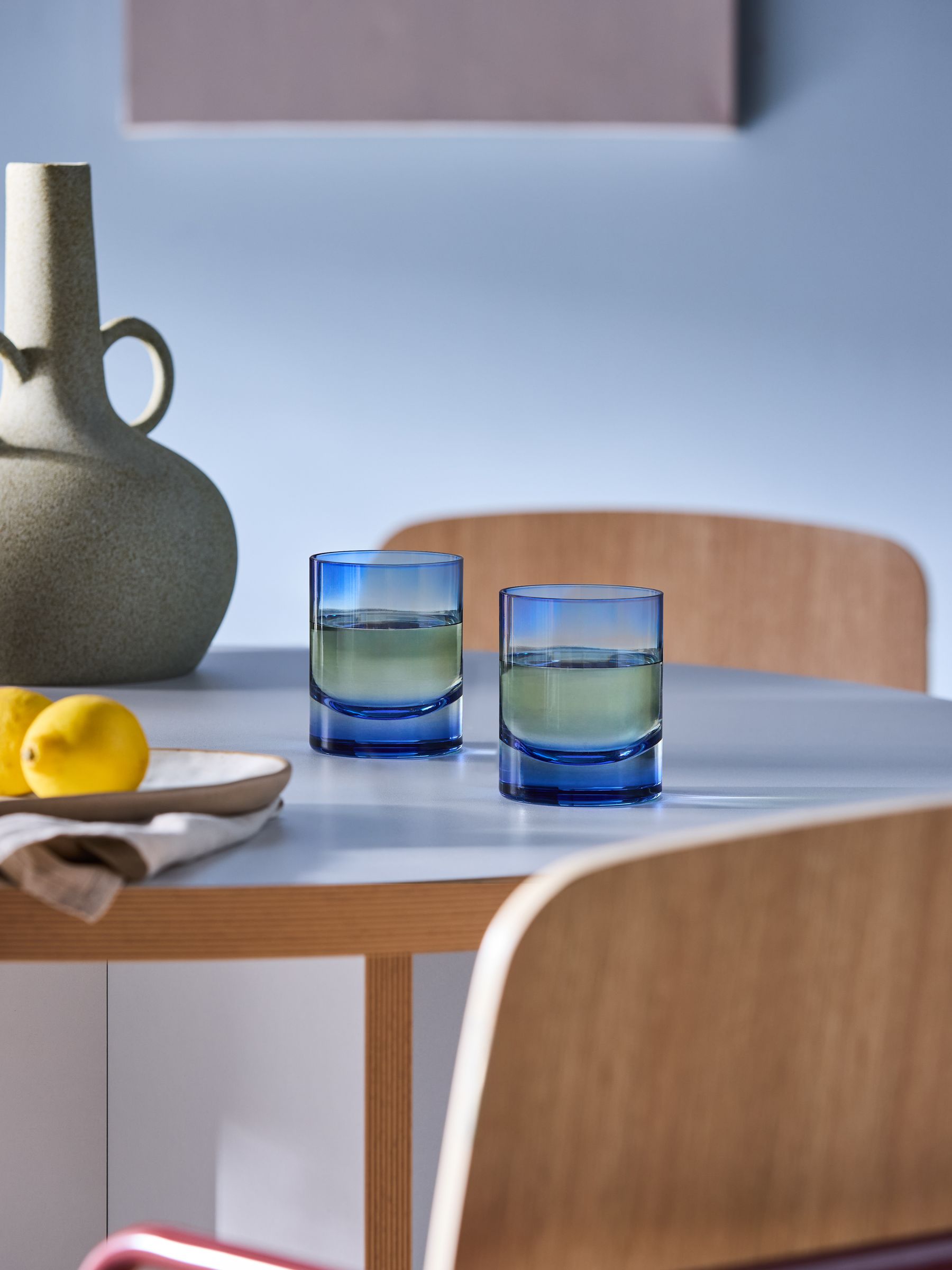 Juno Tumbler Glasses in Blue & Green - Image 3 of 4