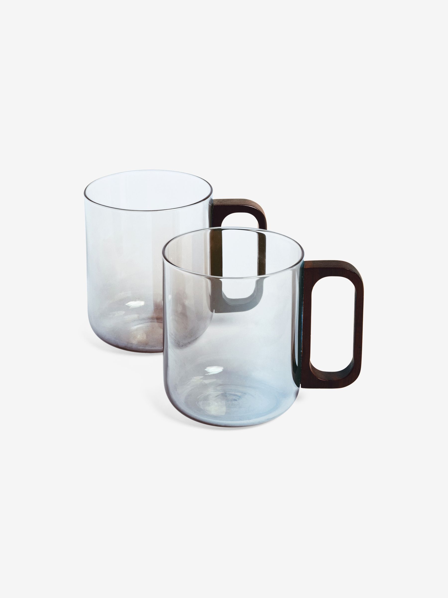 Set of 2 Declan Glass Mugs in Smoke - Image 4 of 4