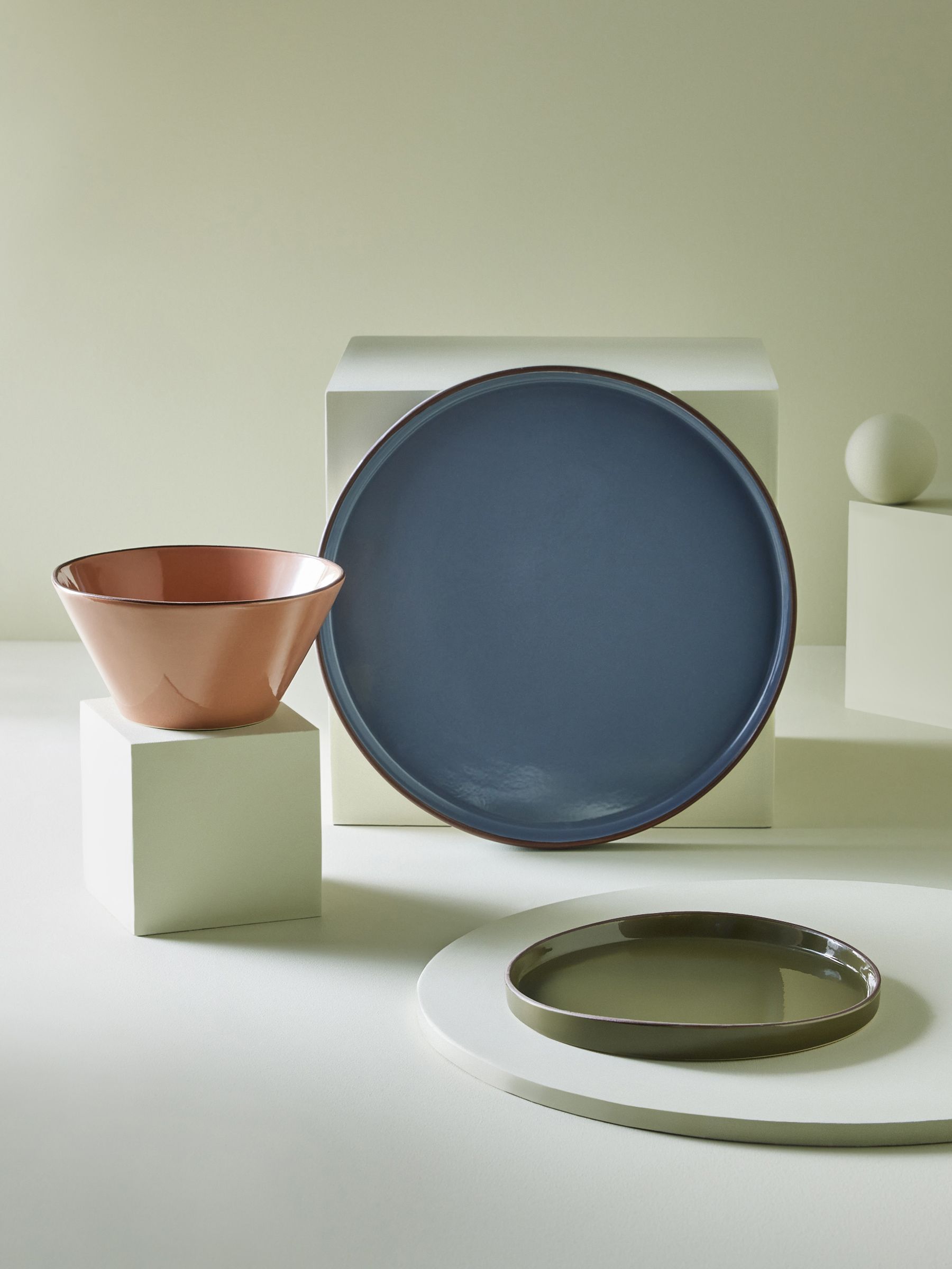 Millo 12 Piece Dinner Set in Mixed Colour - Image 1 of 3