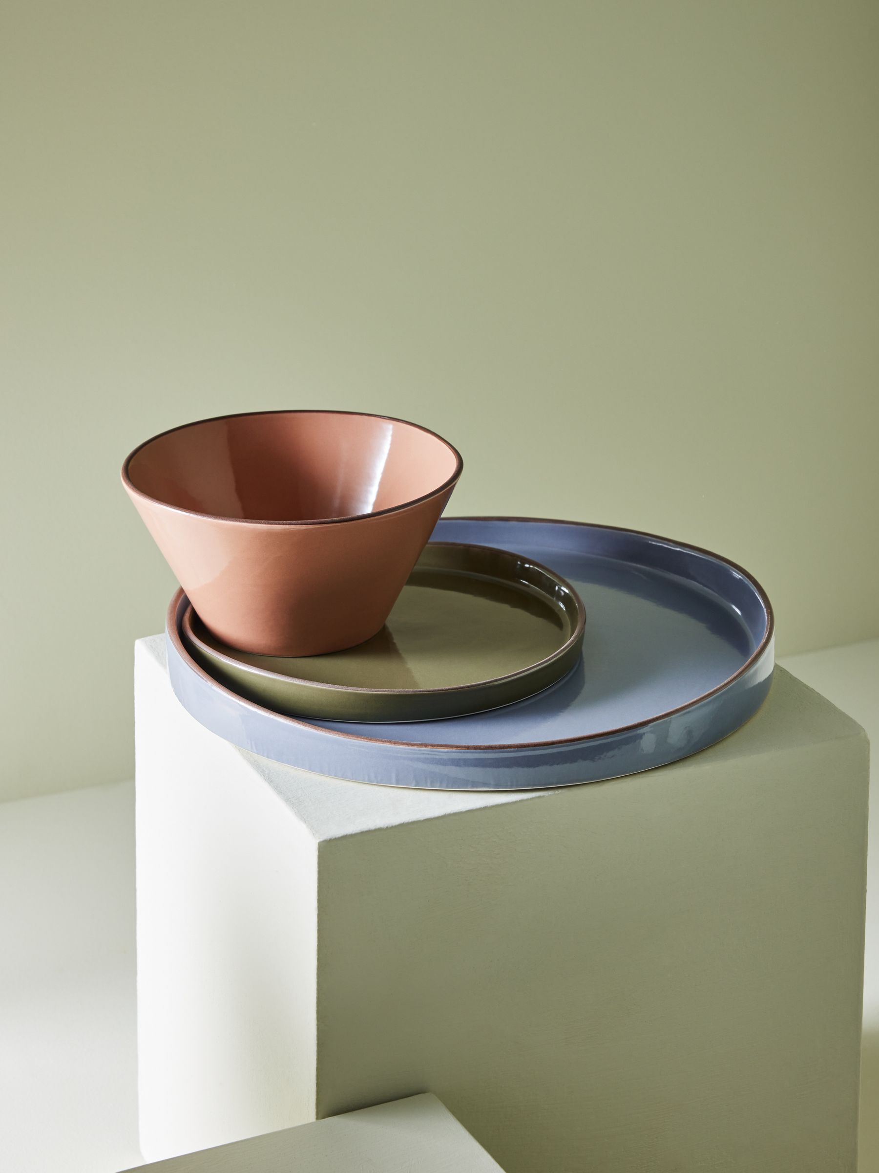 Millo 12 Piece Dinner Set in Mixed Colour - Image 2 of 3