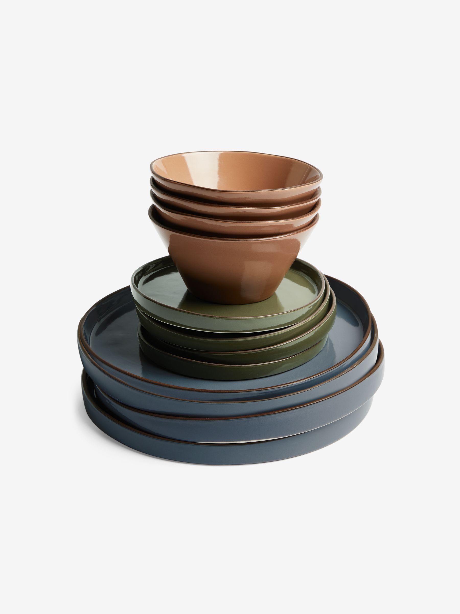 Millo 12 Piece Dinner Set in Mixed Colour - Image 3 of 3