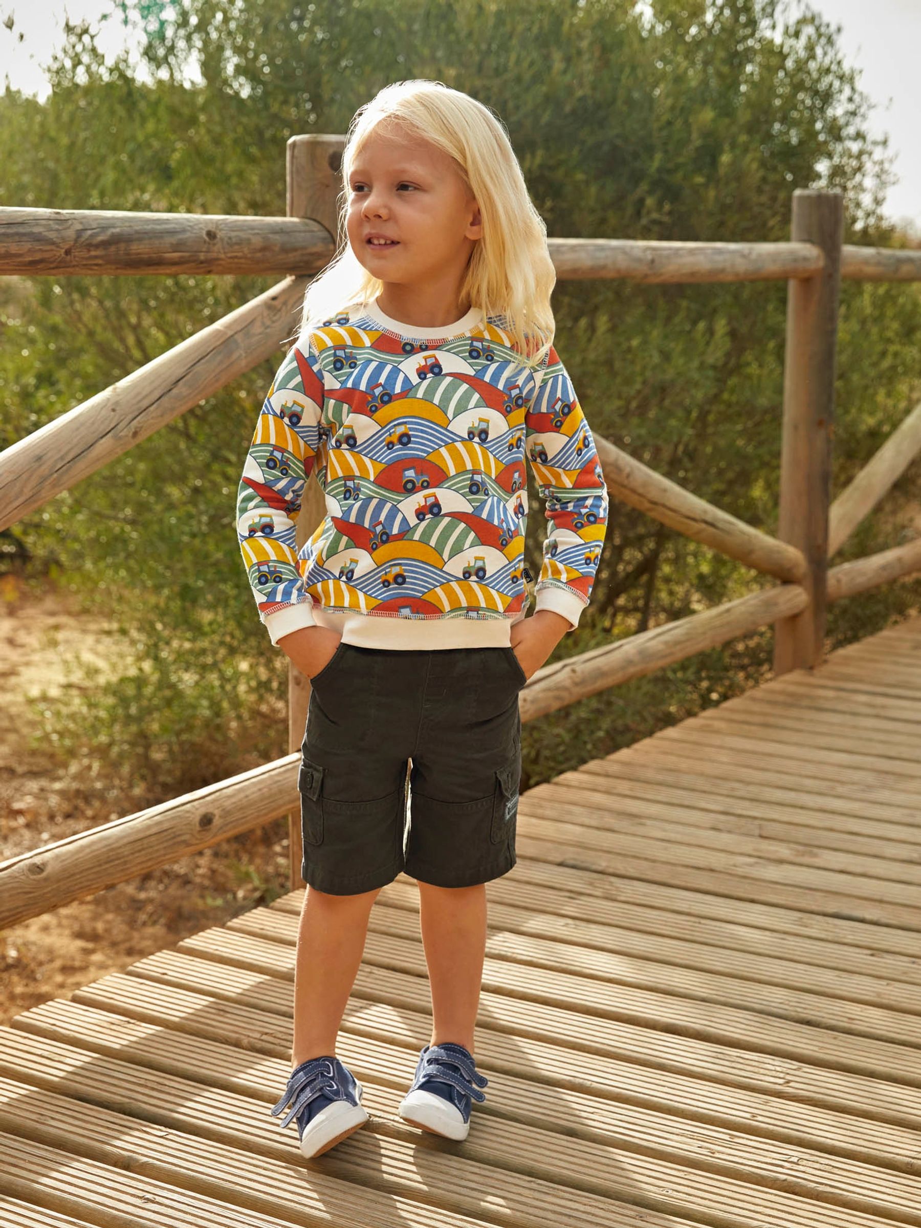 Stone Tractor & Field Print Sweatshirt - Image 3 of 5