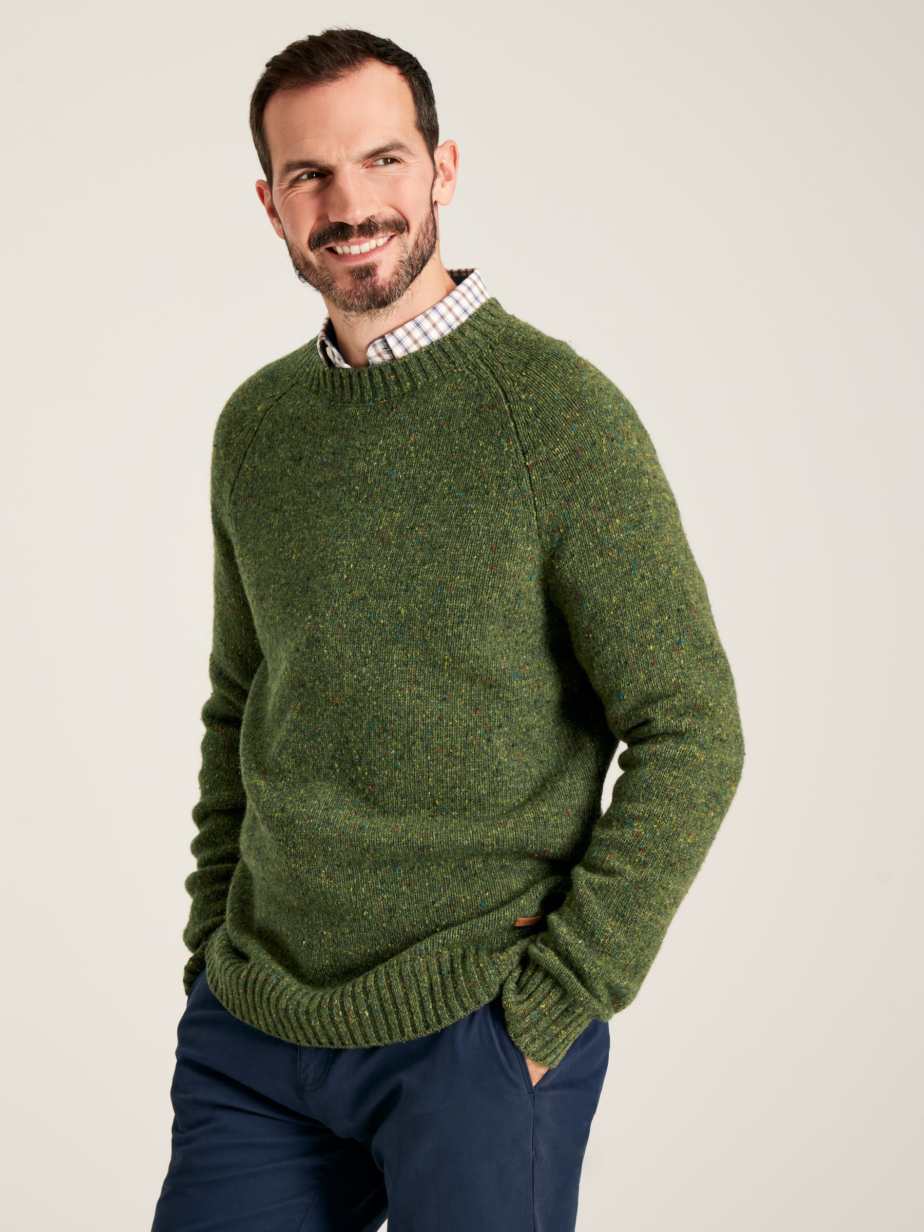 Glenbay Green Crew Neck Knitted Jumper - Image 3 of 8