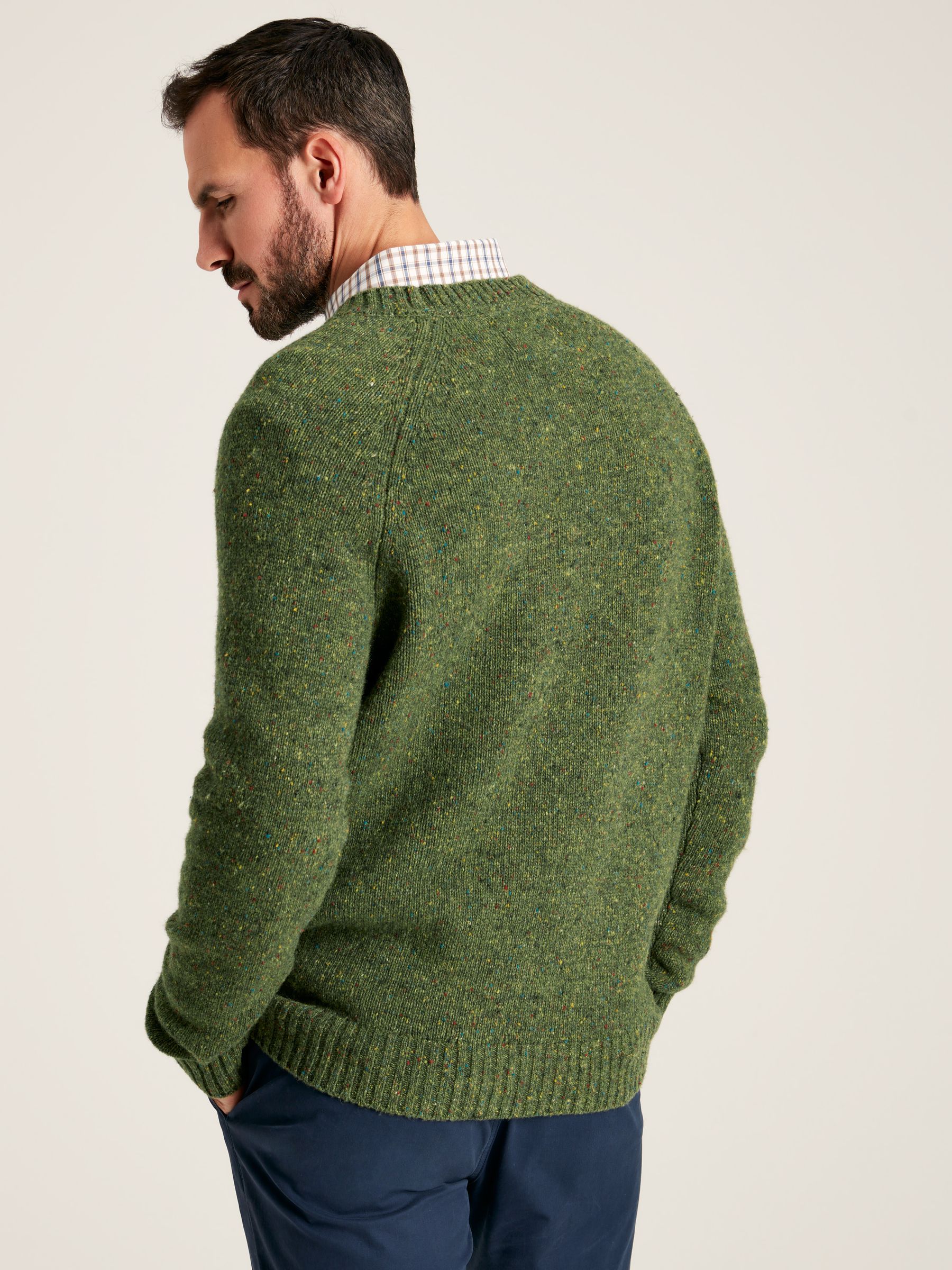 Glenbay Green Crew Neck Knitted Jumper - Image 4 of 8