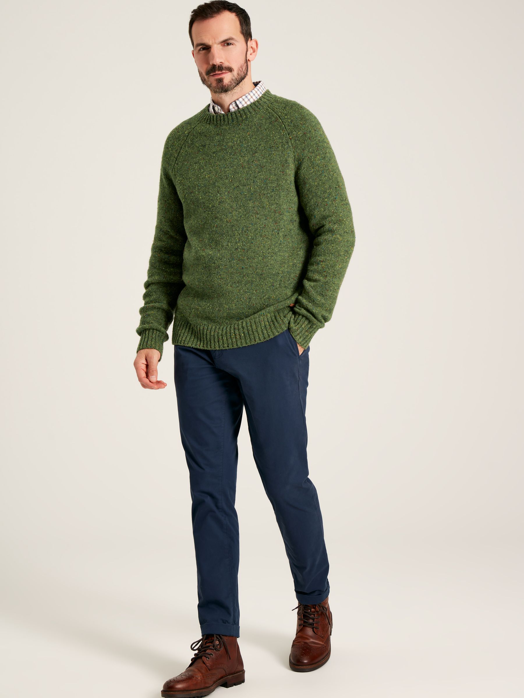 Glenbay Green Crew Neck Knitted Jumper - Image 5 of 8