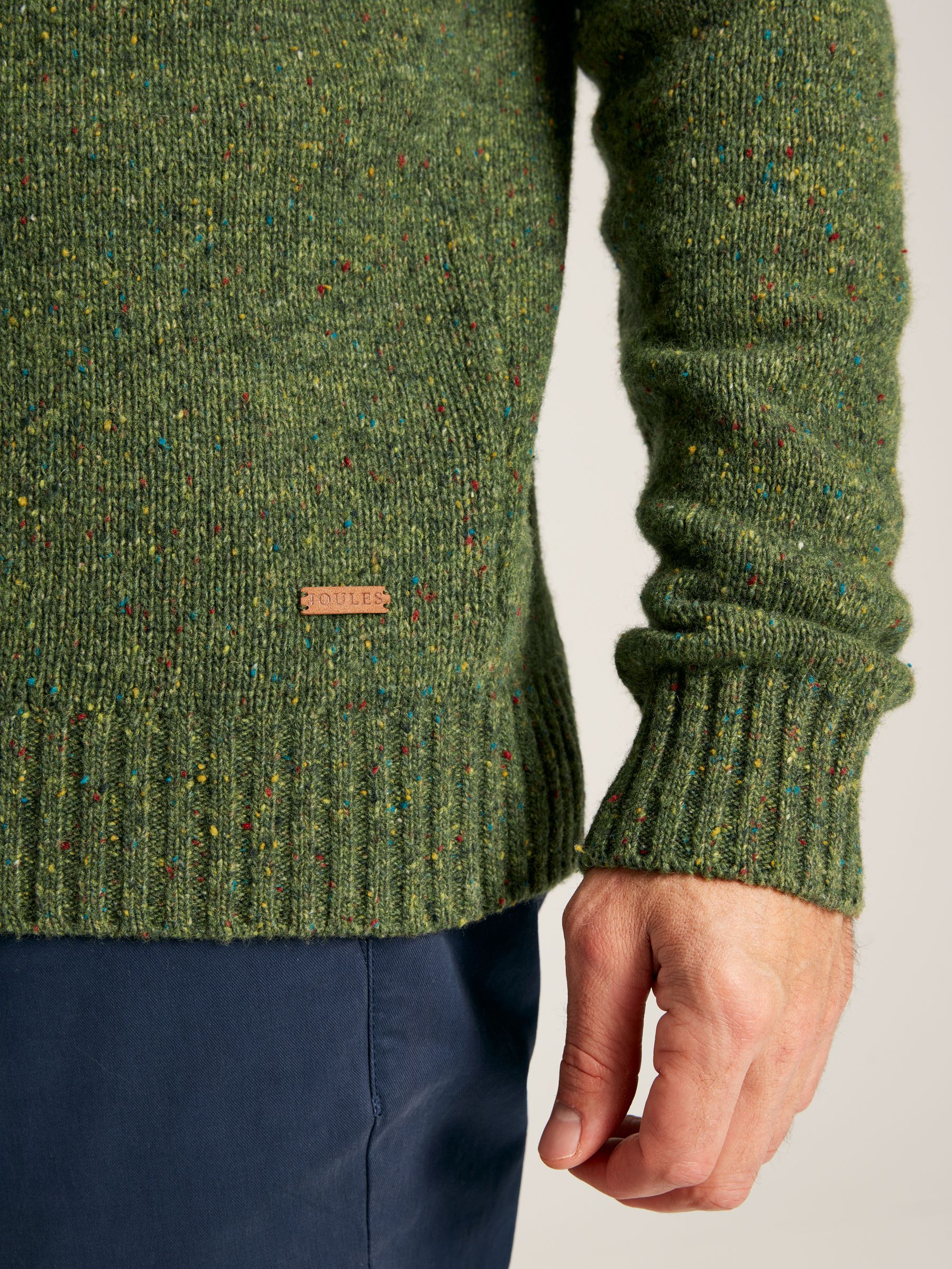 Glenbay Green Crew Neck Knitted Jumper - Image 7 of 8
