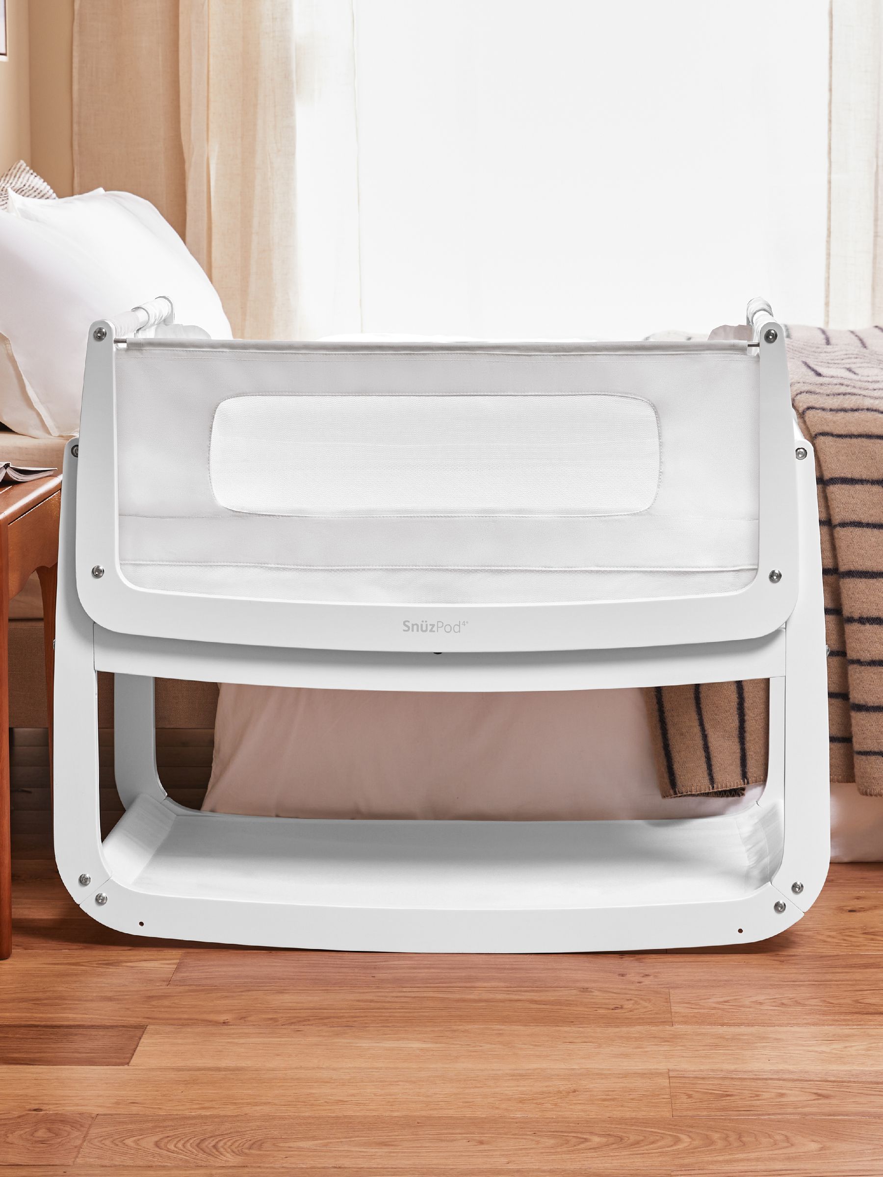 Snuz White SnuzPod 4 Bedside Crib - Image 2 of 7