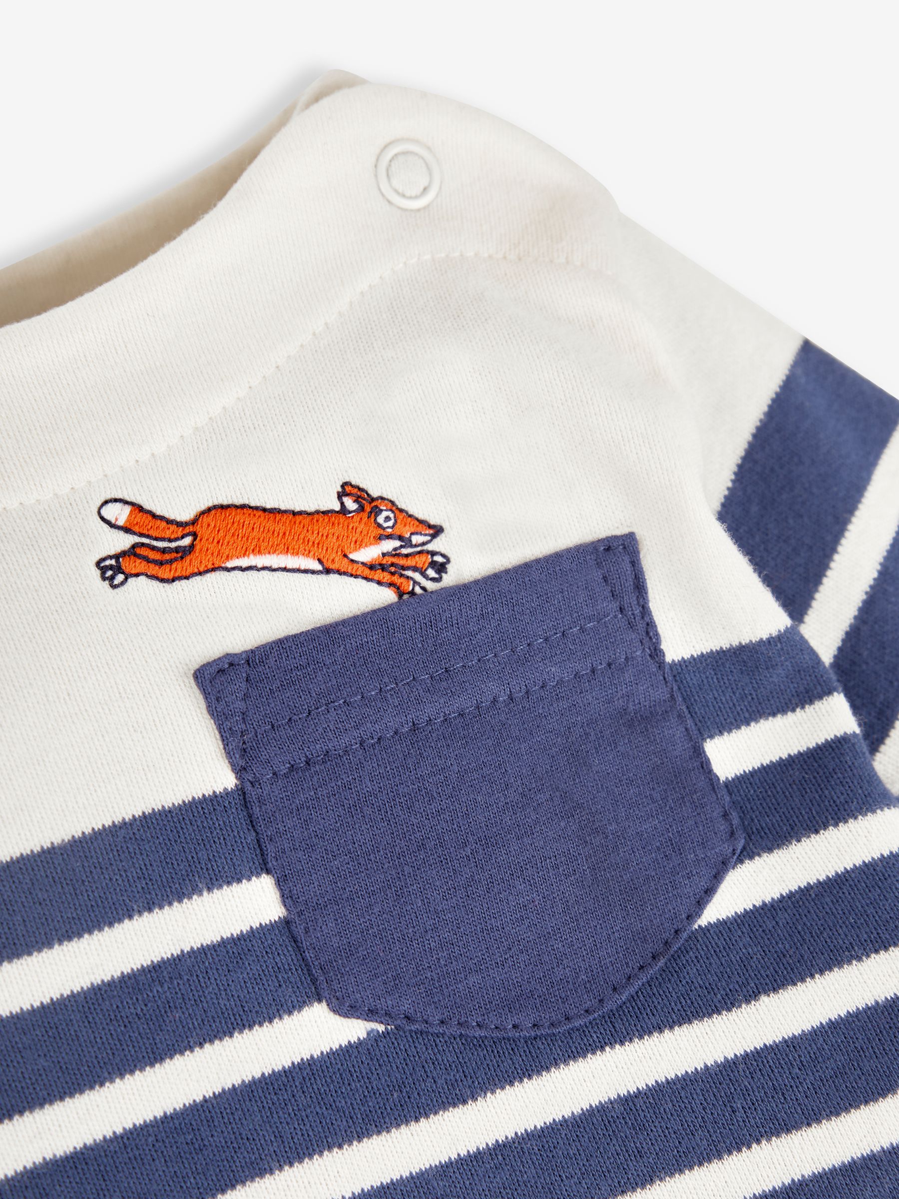 Indigo The Gruffalo Appliqué Breton Top & Knee Joggers Baby Set - Image 4 of 5