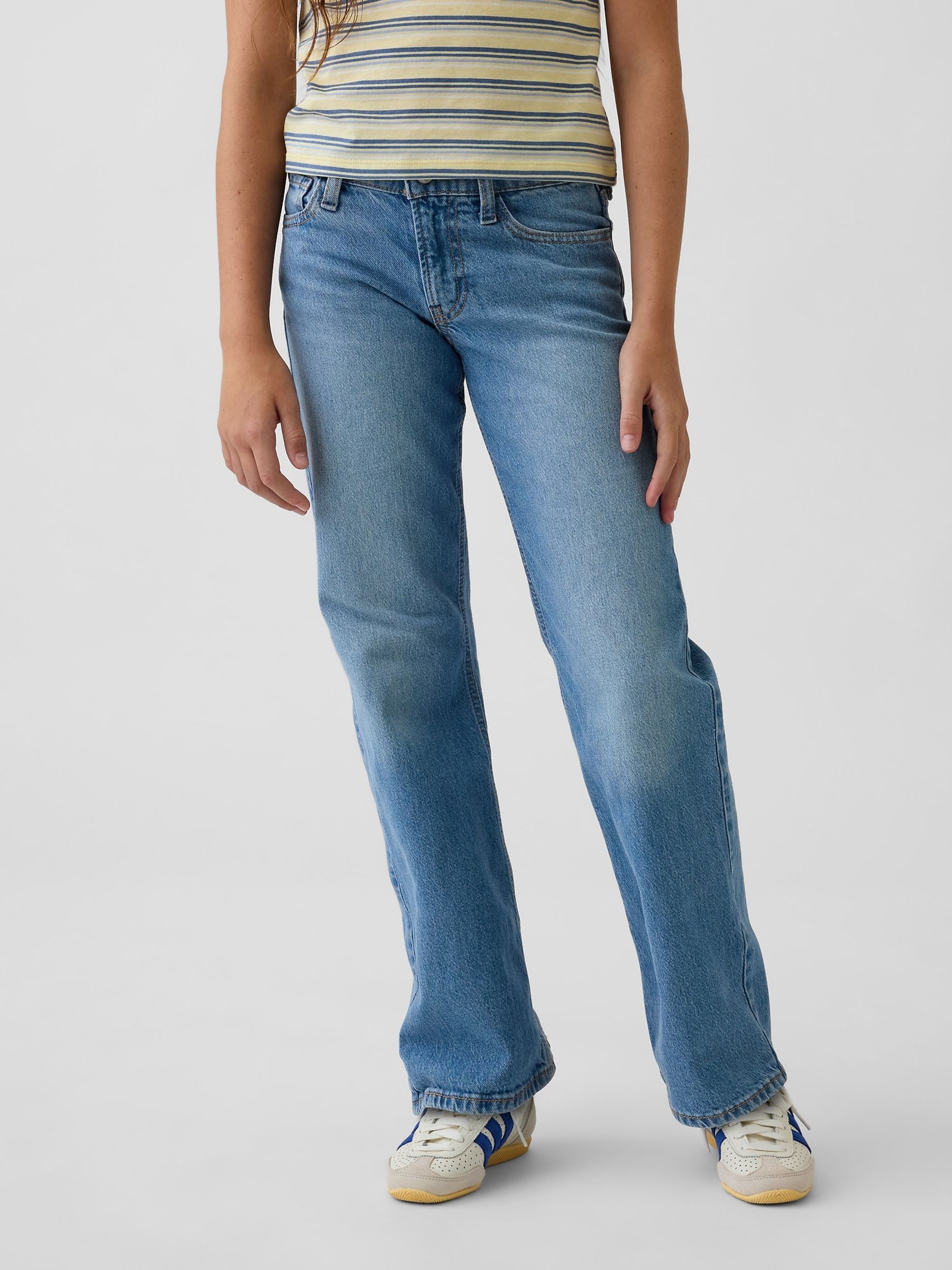 Medium Wash Straight Jeans - Image 1 of 5 Medium Wash Straight Jeans - Image 1 of 5