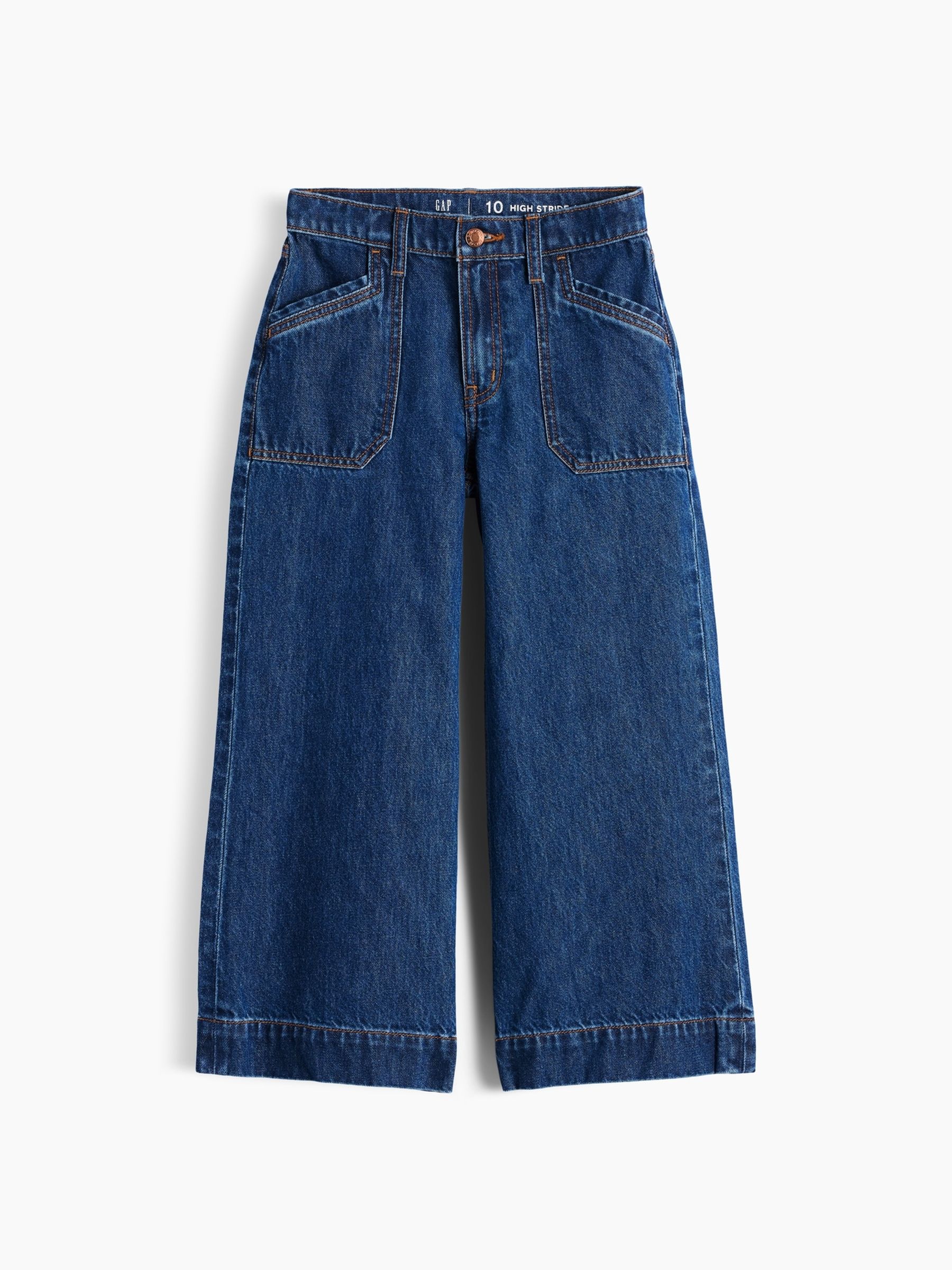 Medium Wash High Rise Stride Wide-Leg Ankle Jeans - Image 5 of 5 Medium Wash High Rise Stride Wide-Leg Ankle Jeans - Image 5 of 5