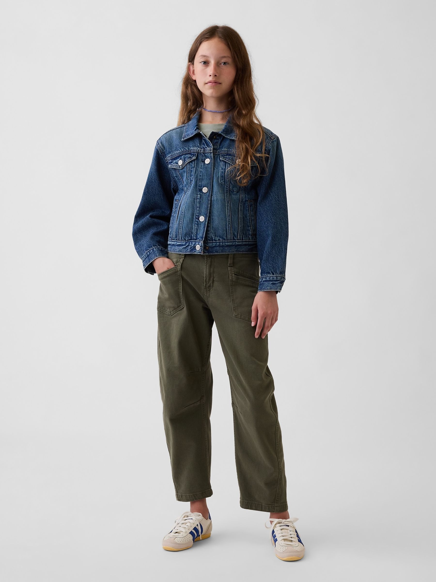Green High Rise Barrel Jeans - Image 4 of 5