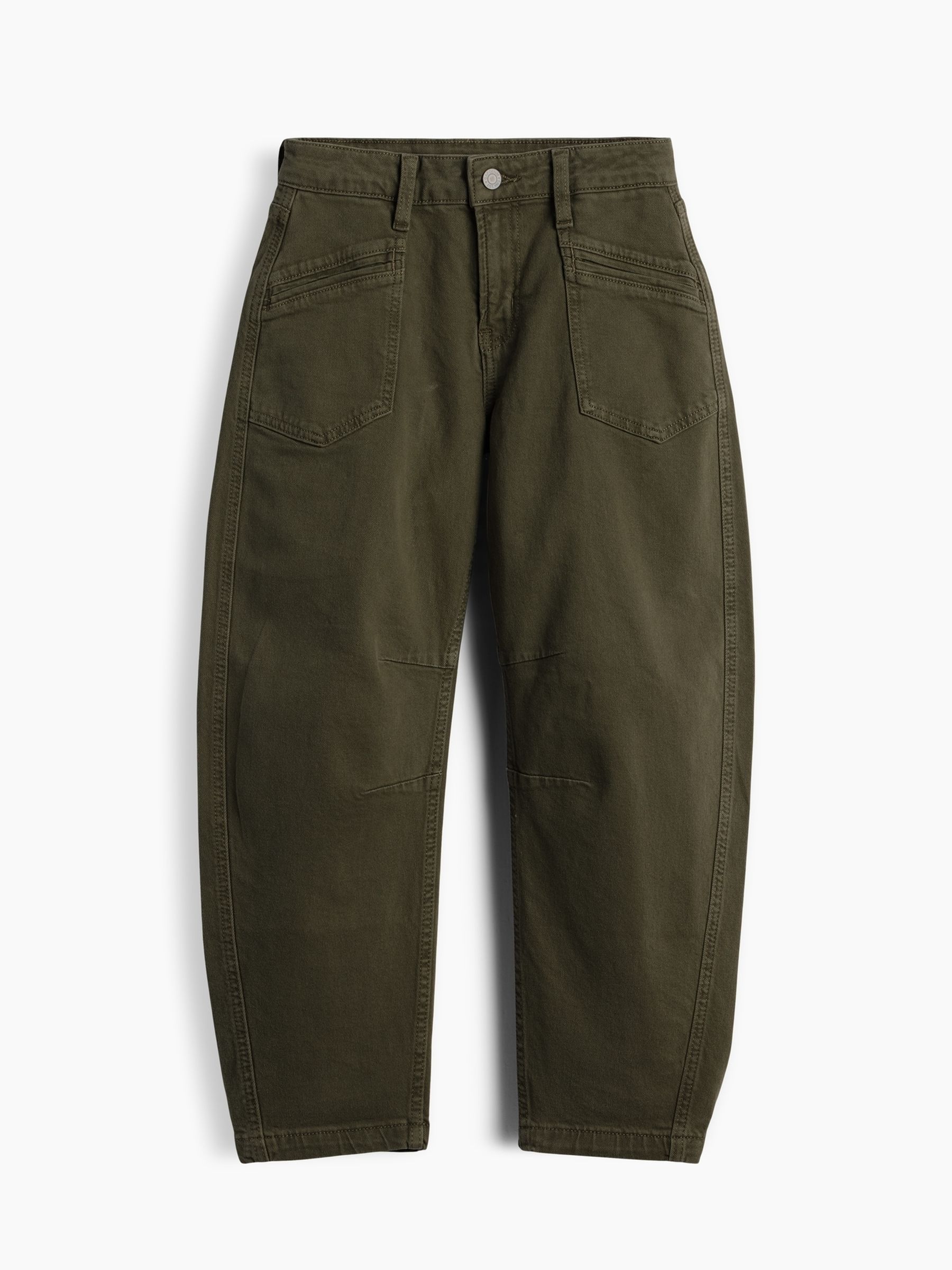 Green High Rise Barrel Jeans - Image 5 of 5 Green High Rise Barrel Jeans - Image 5 of 5