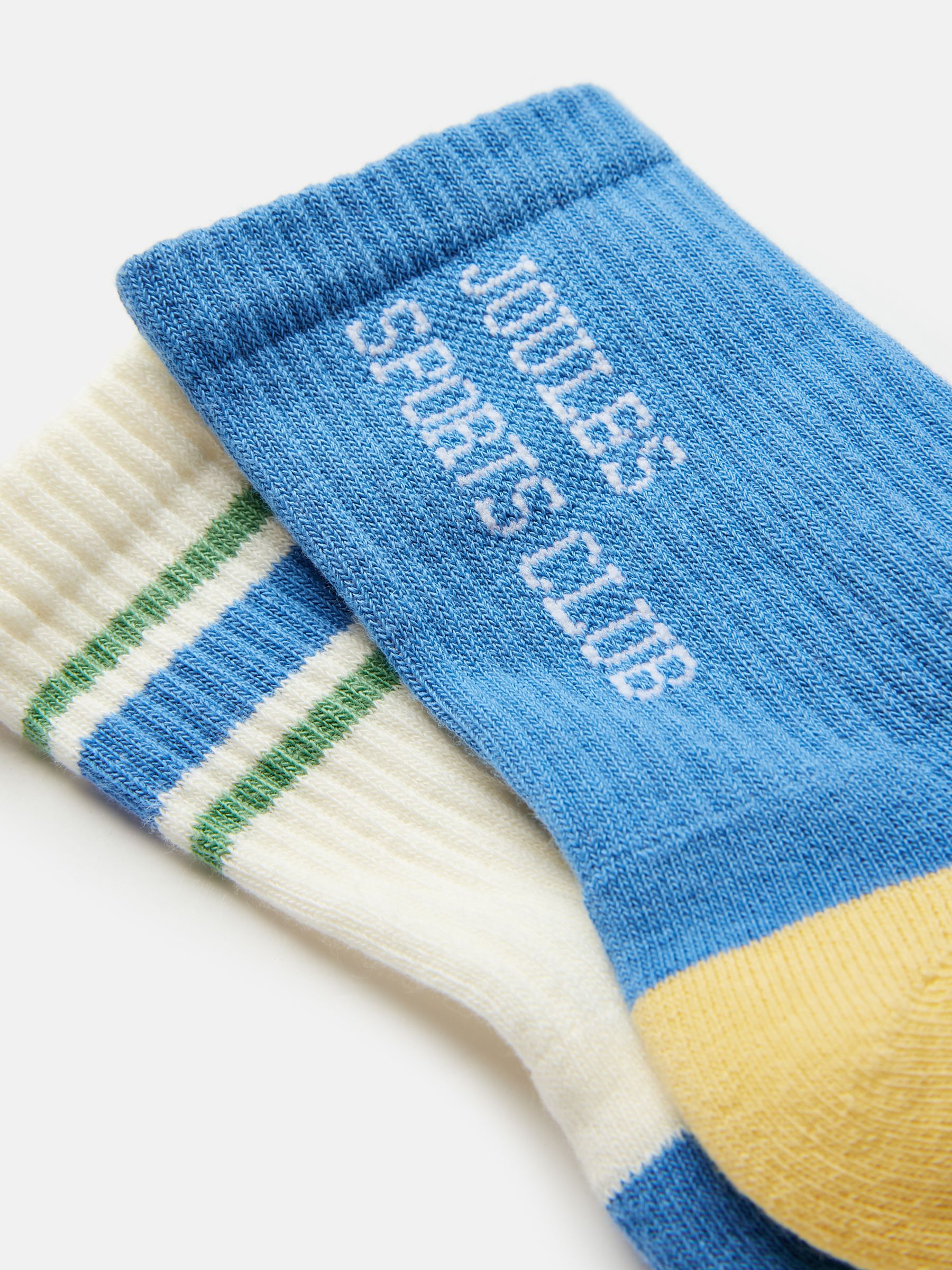 Boys' Volley Blue 2 Pack Tennis Ankle Socks - Image 2 of 3