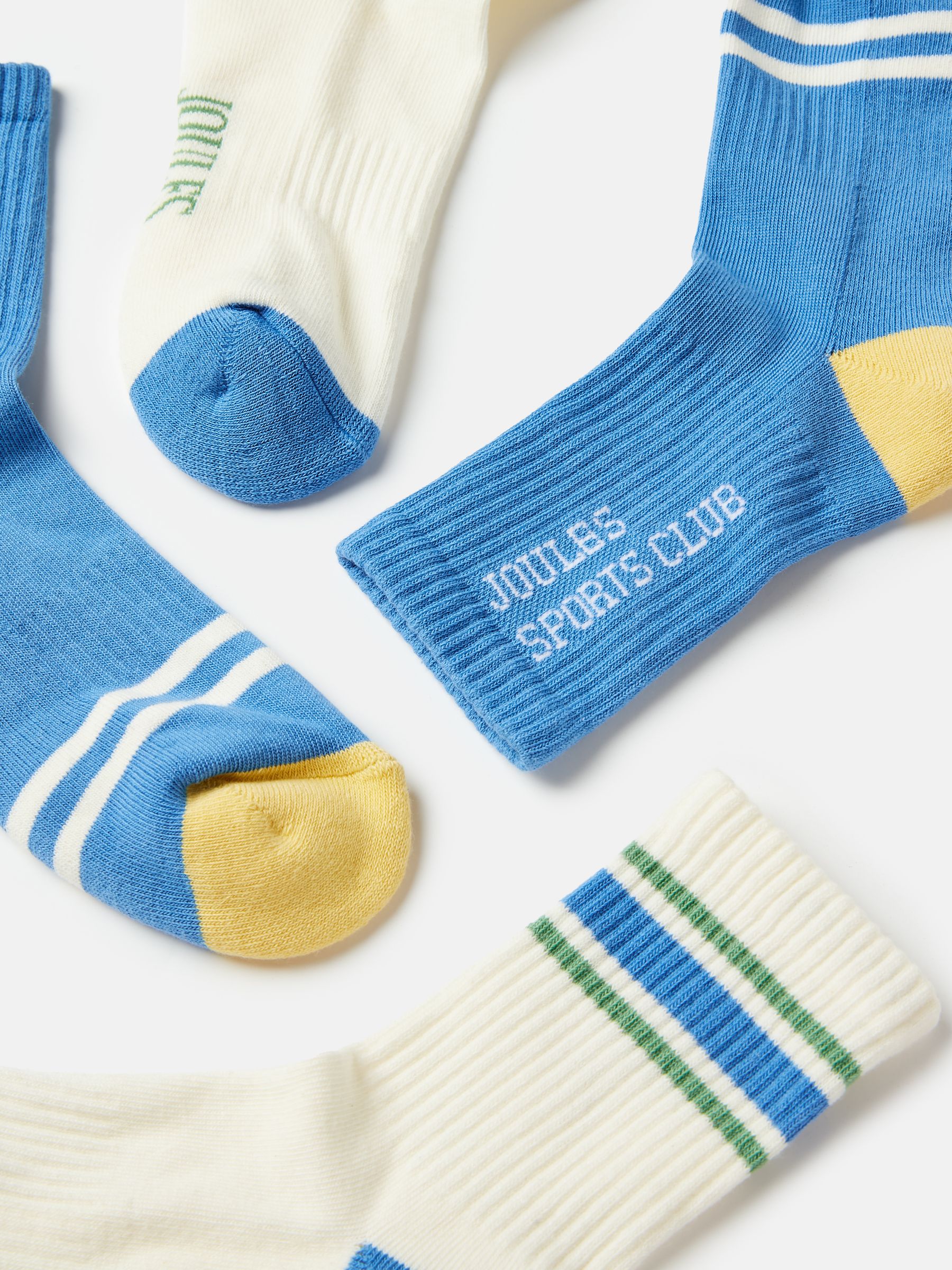 Boys' Volley Blue 2 Pack Tennis Ankle Socks - Image 3 of 3