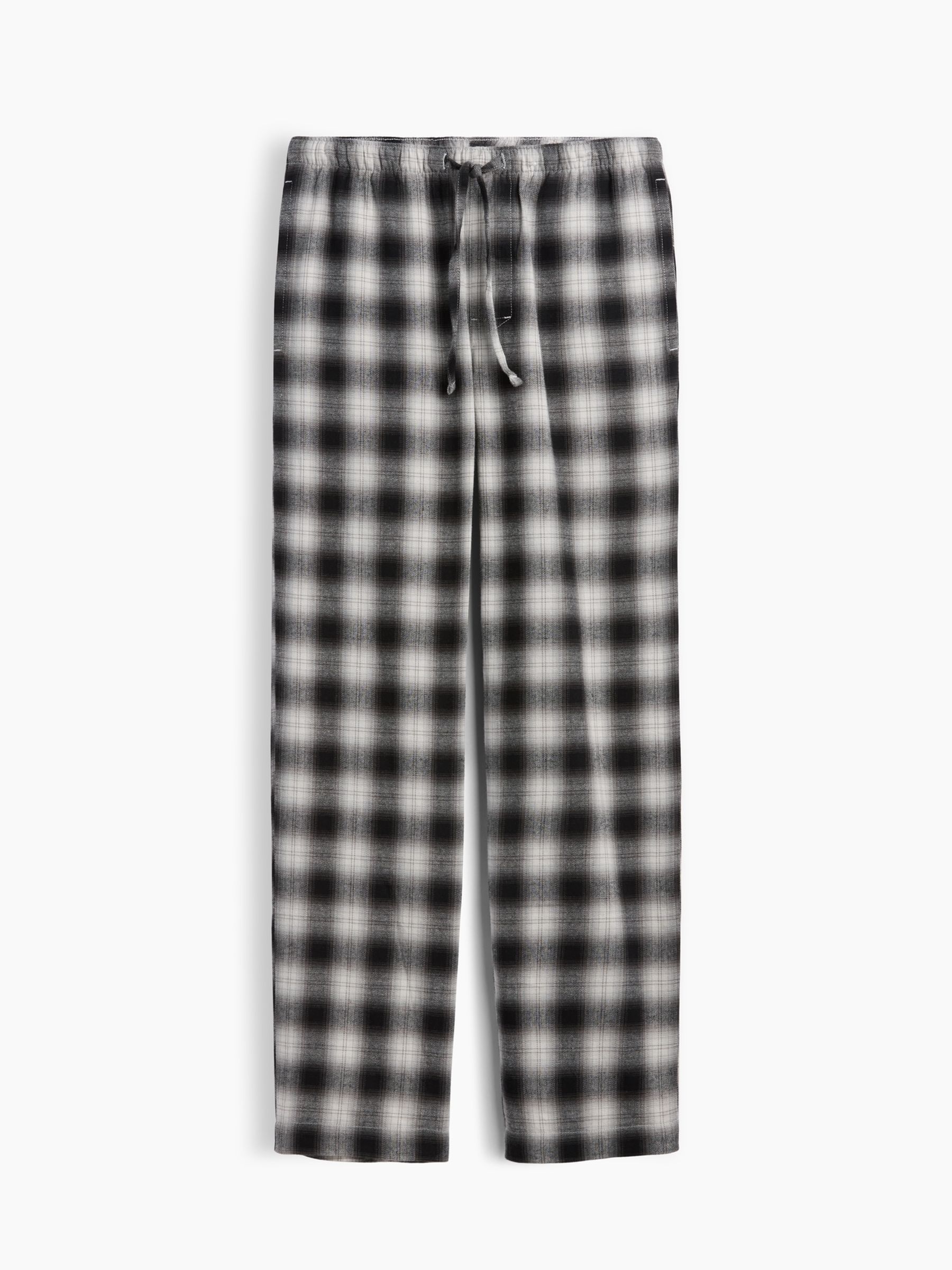 Black Check Relaxed Flannel Pyjama Bottoms - Image 4 of 4