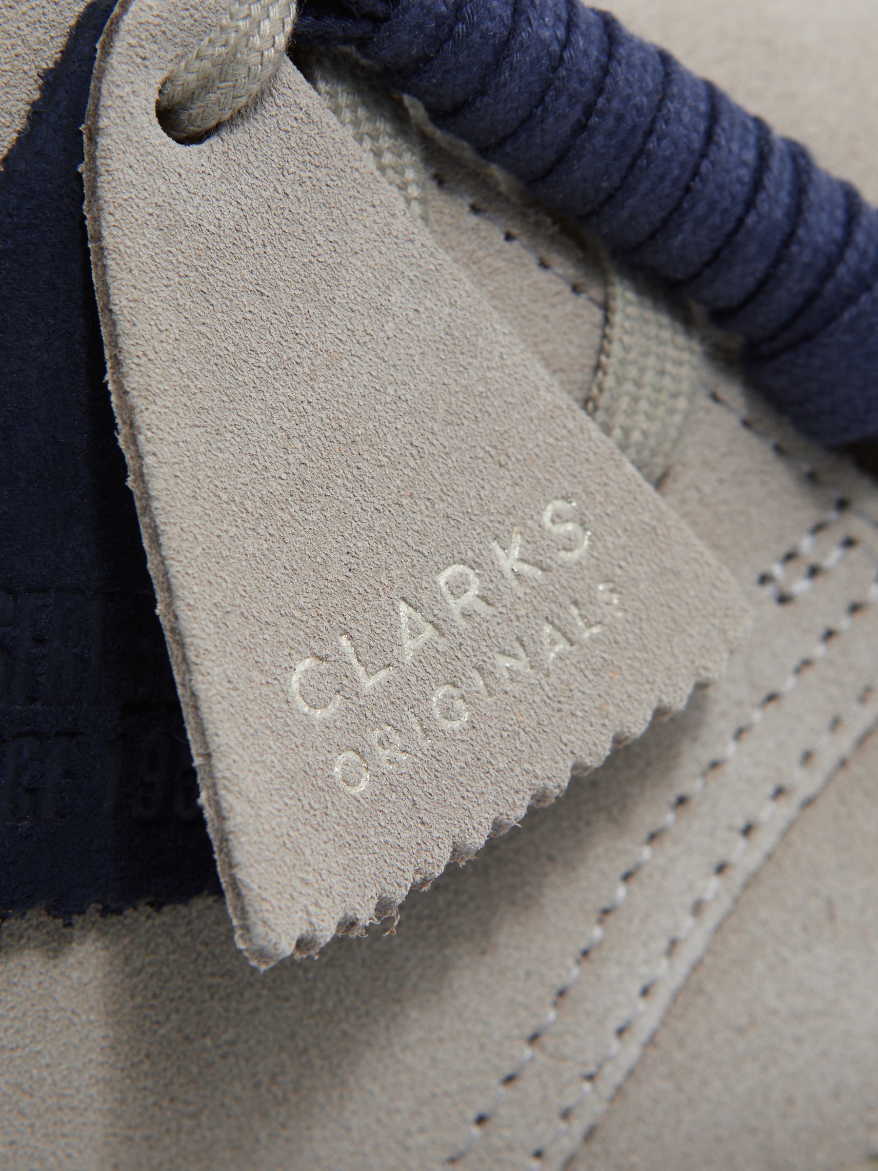 Clarks Originals Suede Desert Boots in Stone - Image 6 of 6