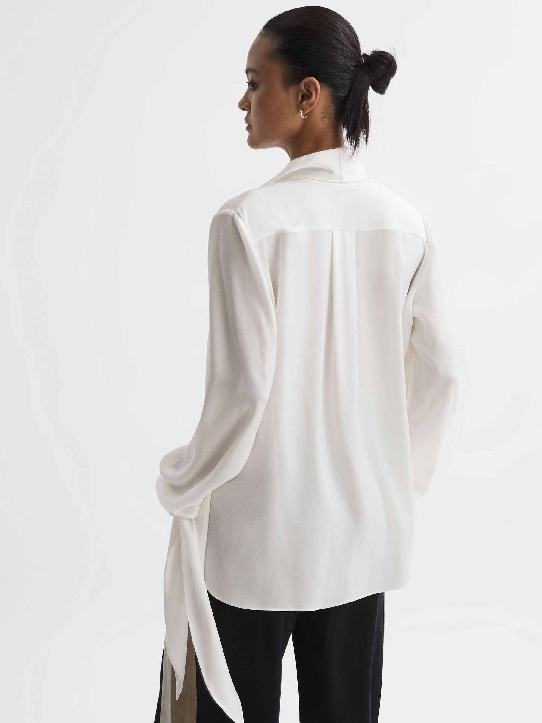 Tie Detail Blouse in Ivory - Image 5 of 5