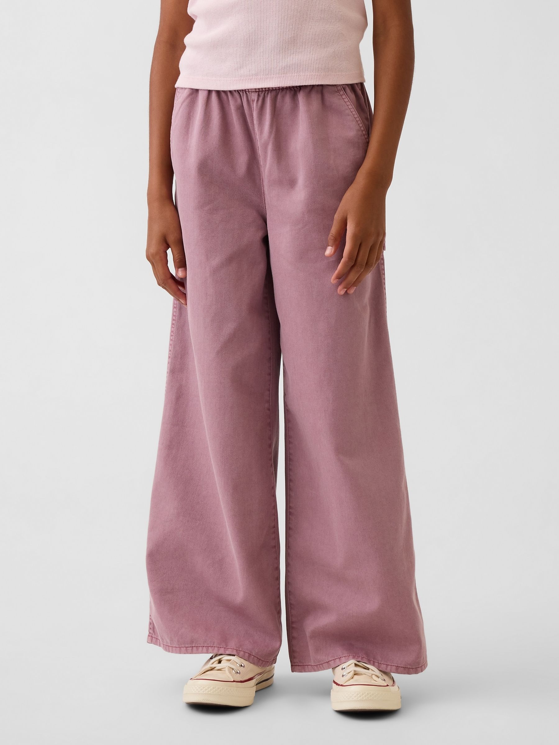 Pink Easy Wide-Leg Utility Trousers - Image 1 of 5