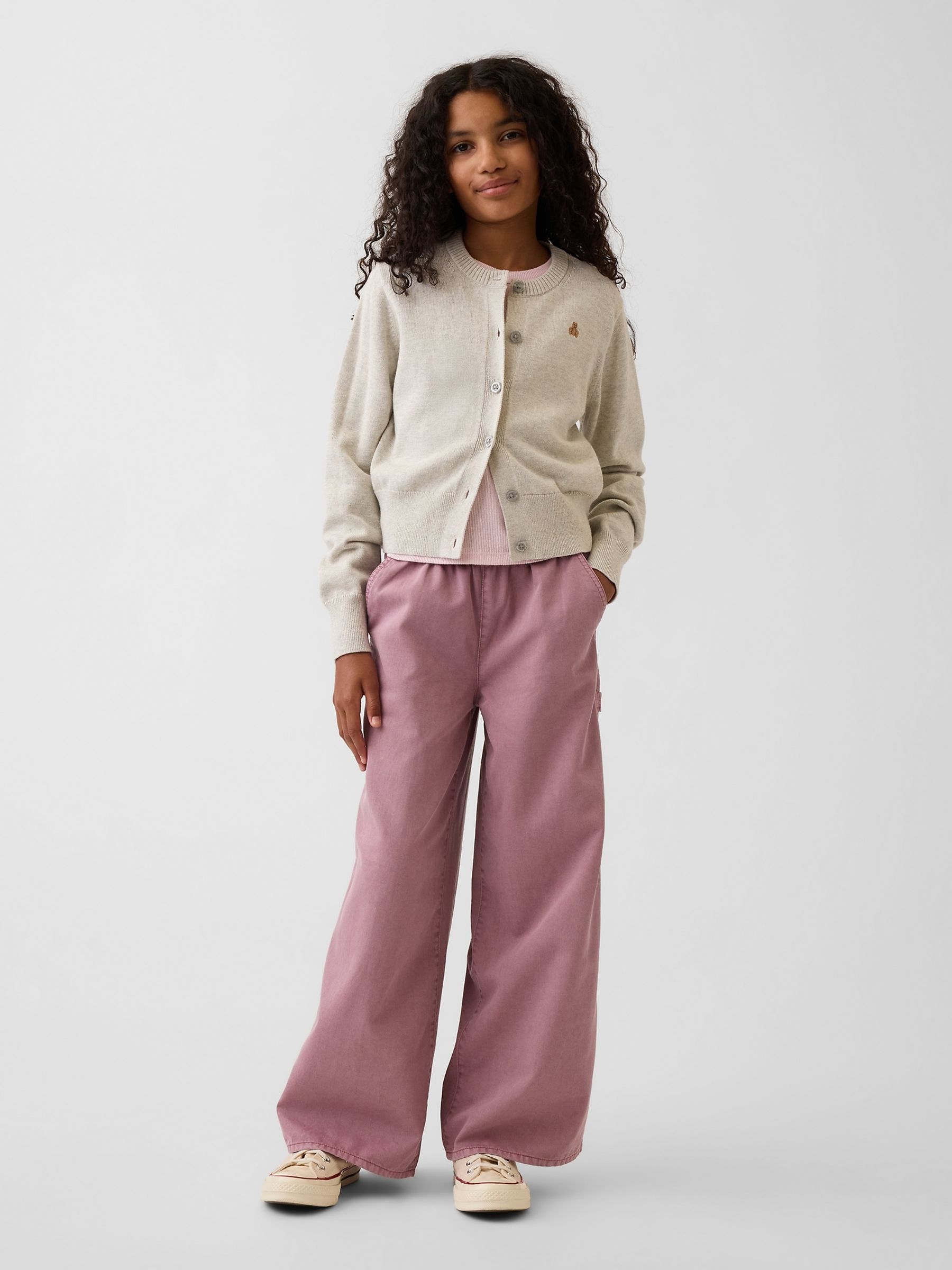 Pink Easy Wide-Leg Utility Trousers - Image 3 of 5