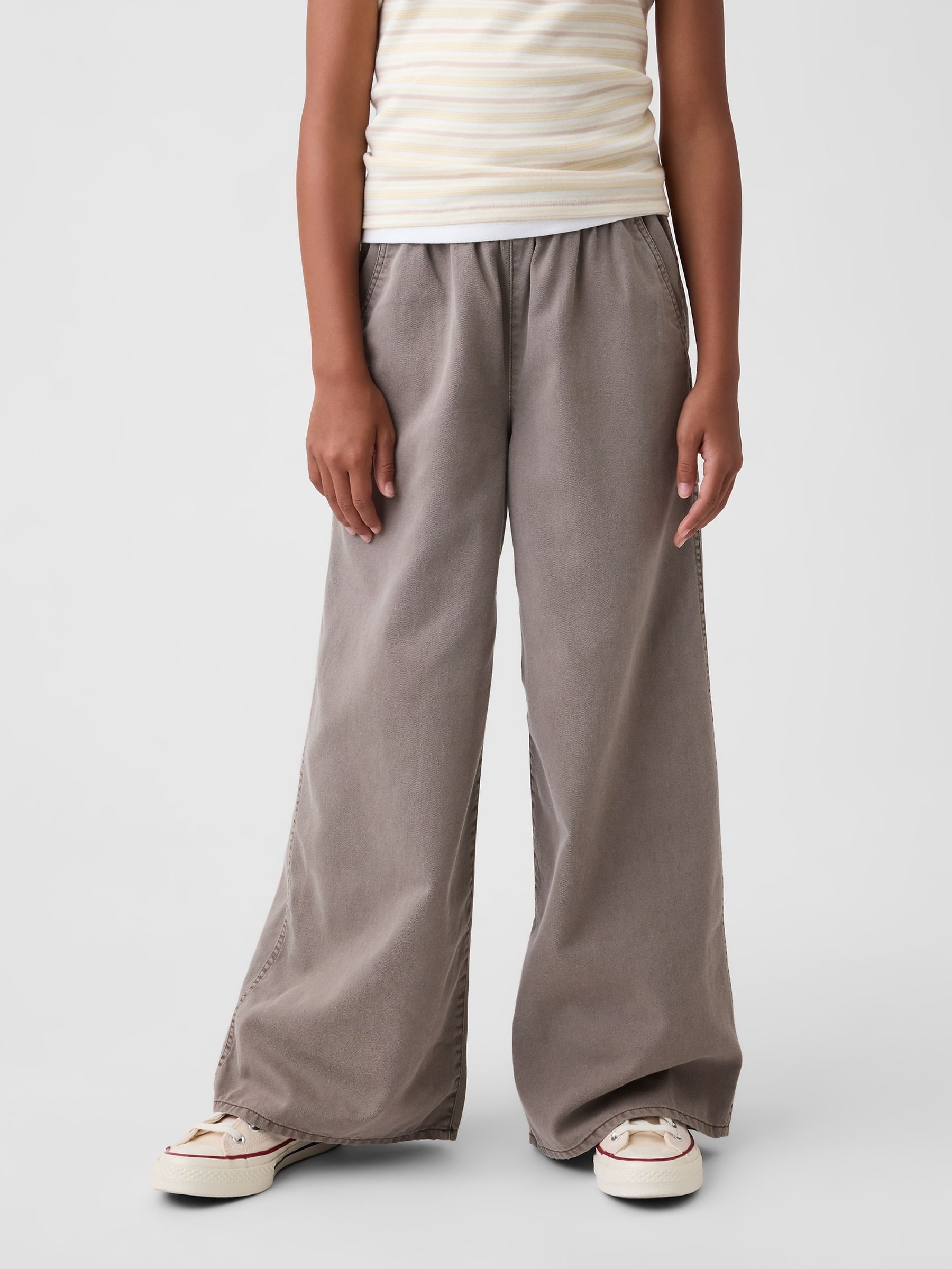 Brown Easy Wide-Leg Utility Trousers - Image 1 of 5 Brown Easy Wide-Leg Utility Trousers - Image 1 of 5