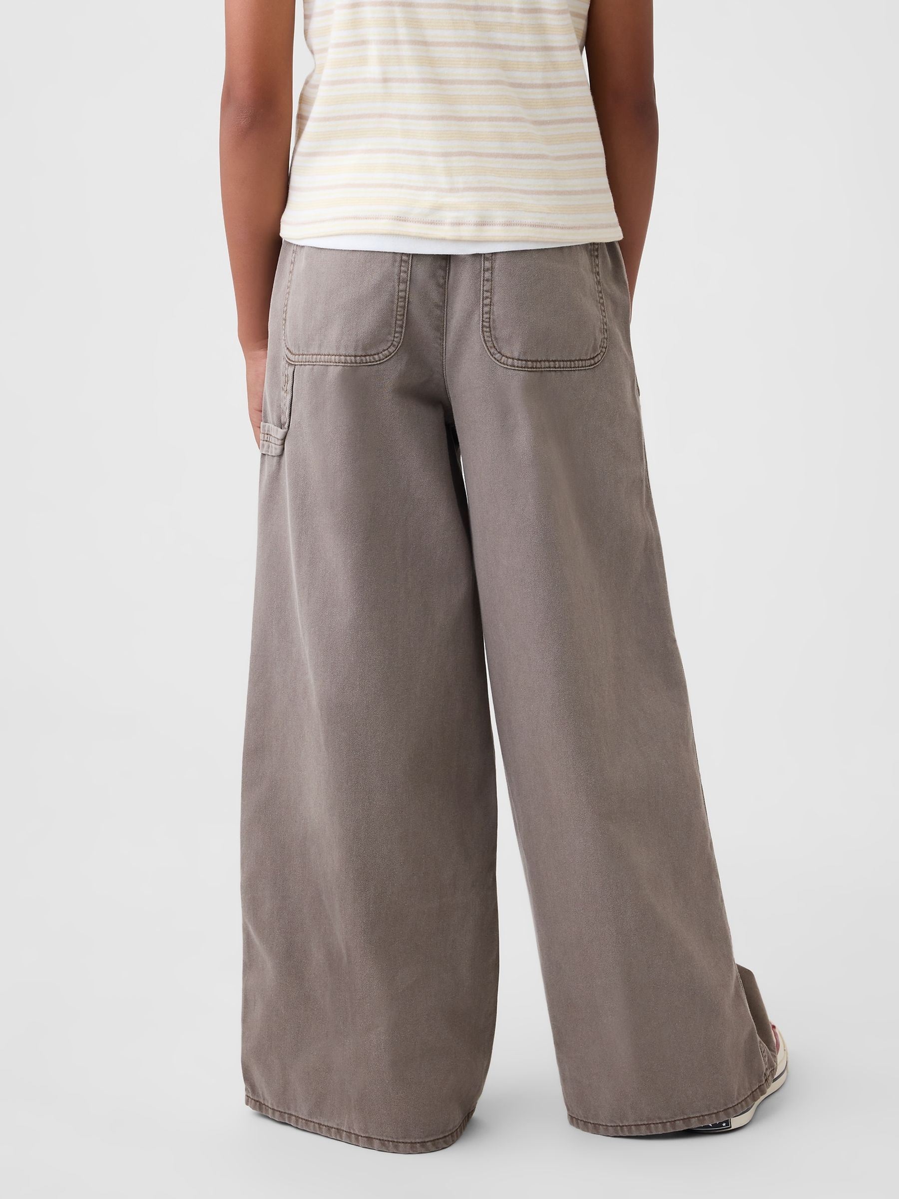 Brown Easy Wide-Leg Utility Trousers - Image 2 of 5