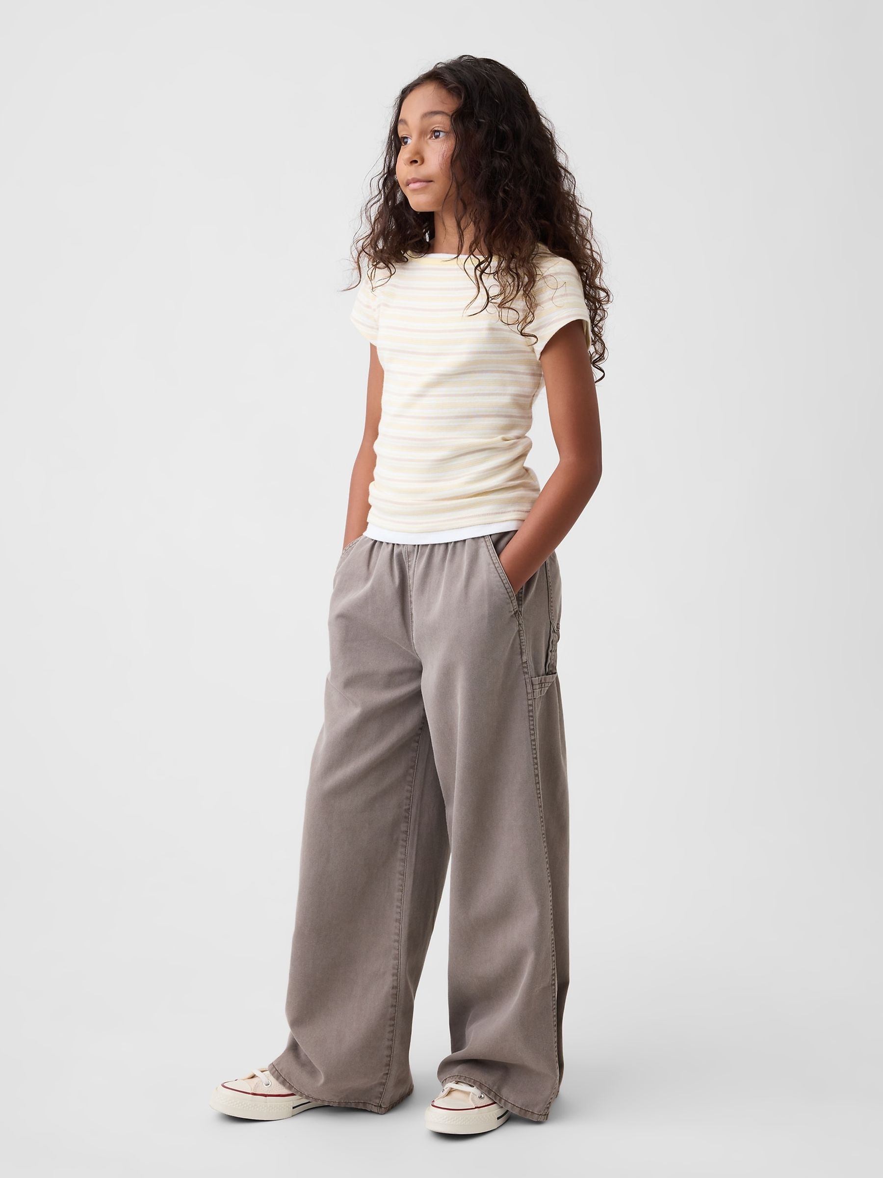 Brown Easy Wide-Leg Utility Trousers - Image 3 of 5