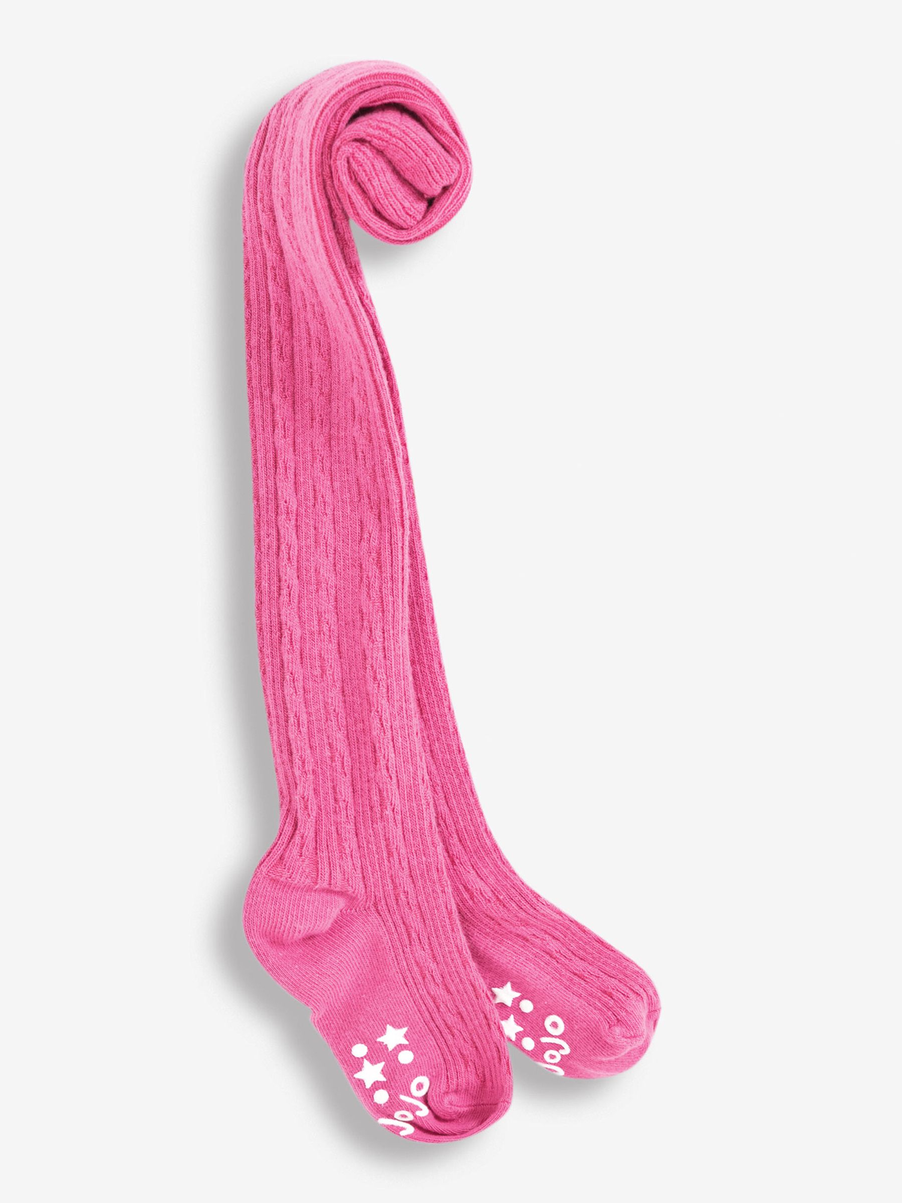 Fuchsia Cotton Rich Cable Tights - Image 1 of 1